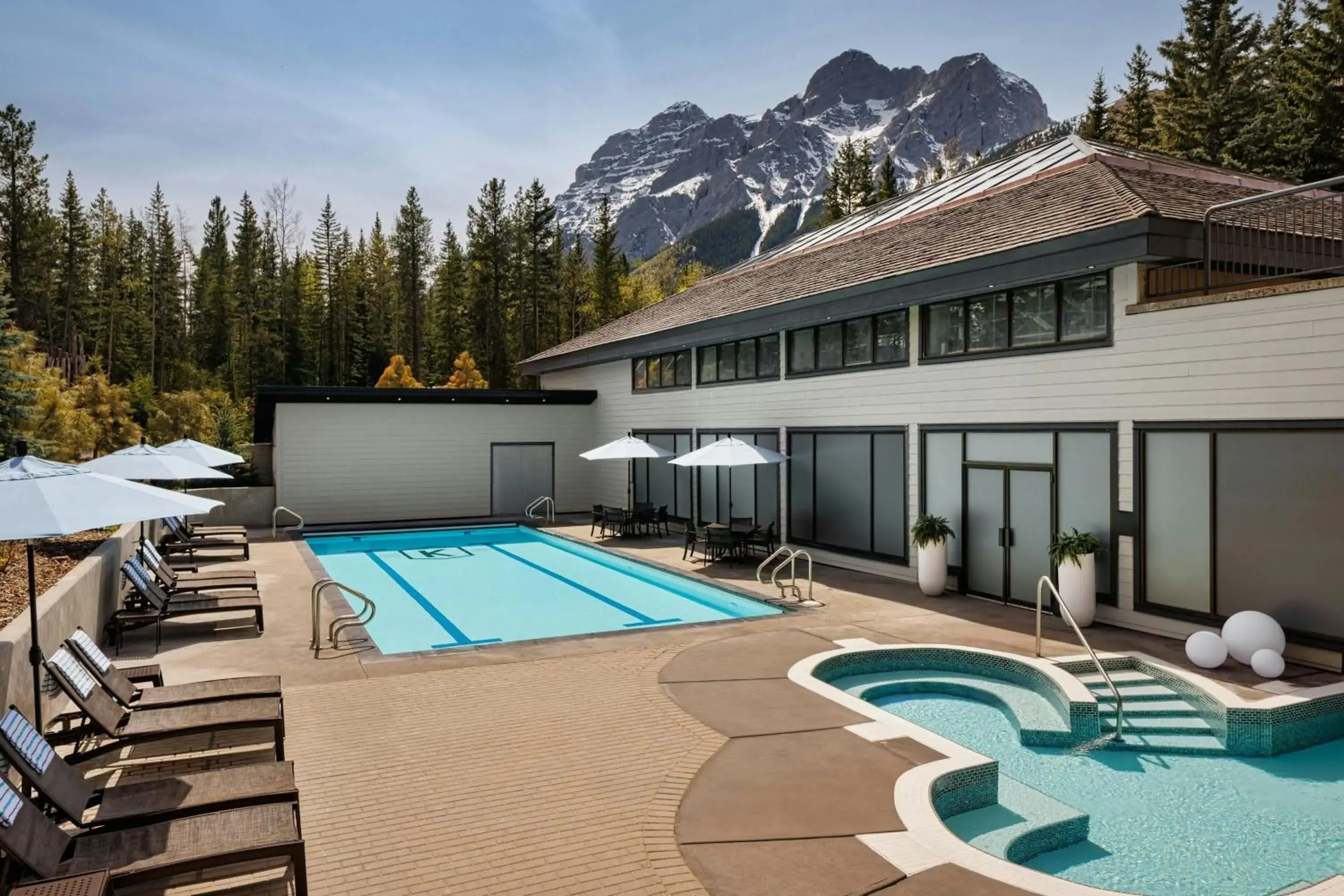 Swimming pool in Kananaskis Mountain Lodge, Autograph Collection Swimming pool in Kananaskis Mountain Lodge, Autograph Collection