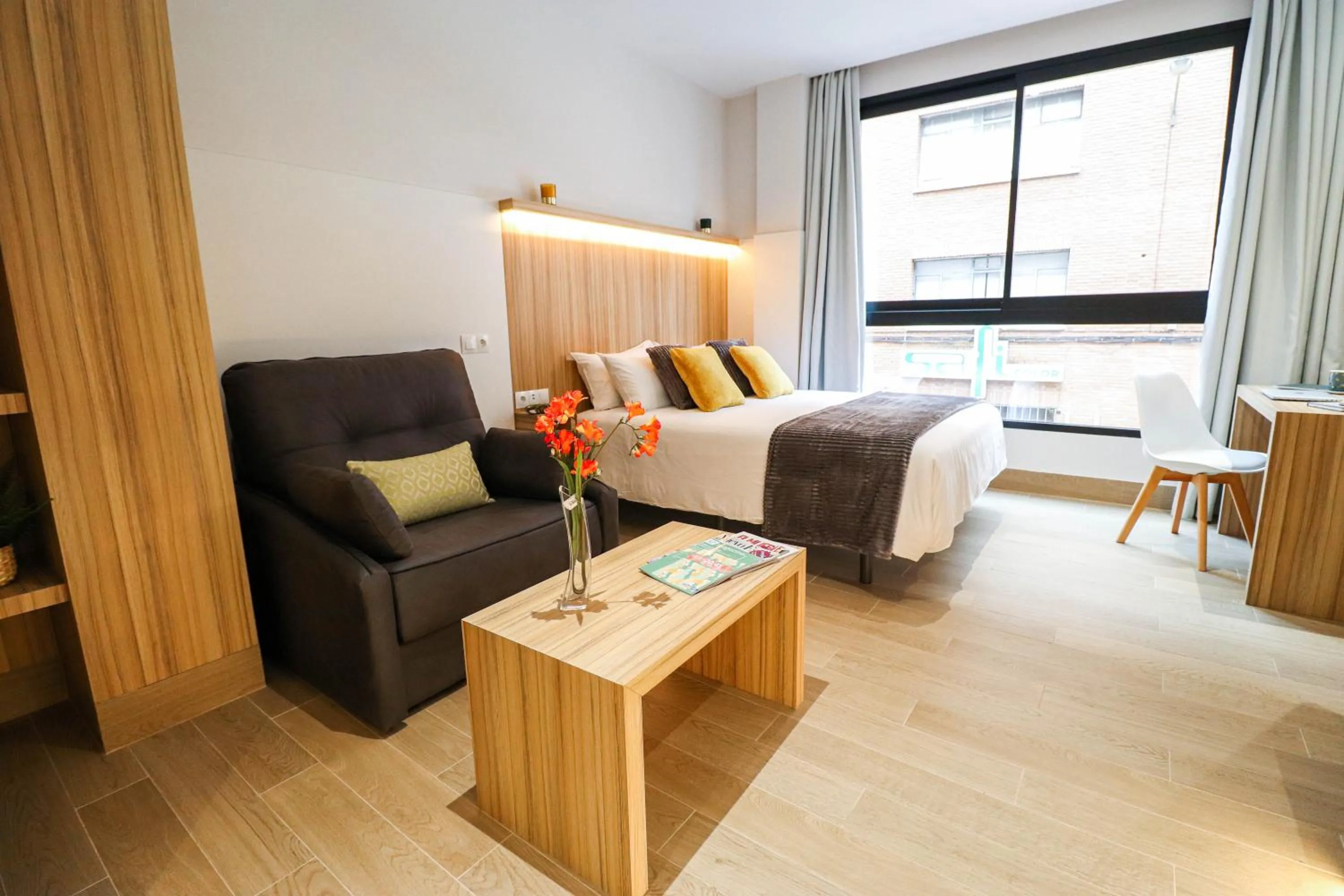 Bed in Studios Cielo Madrid