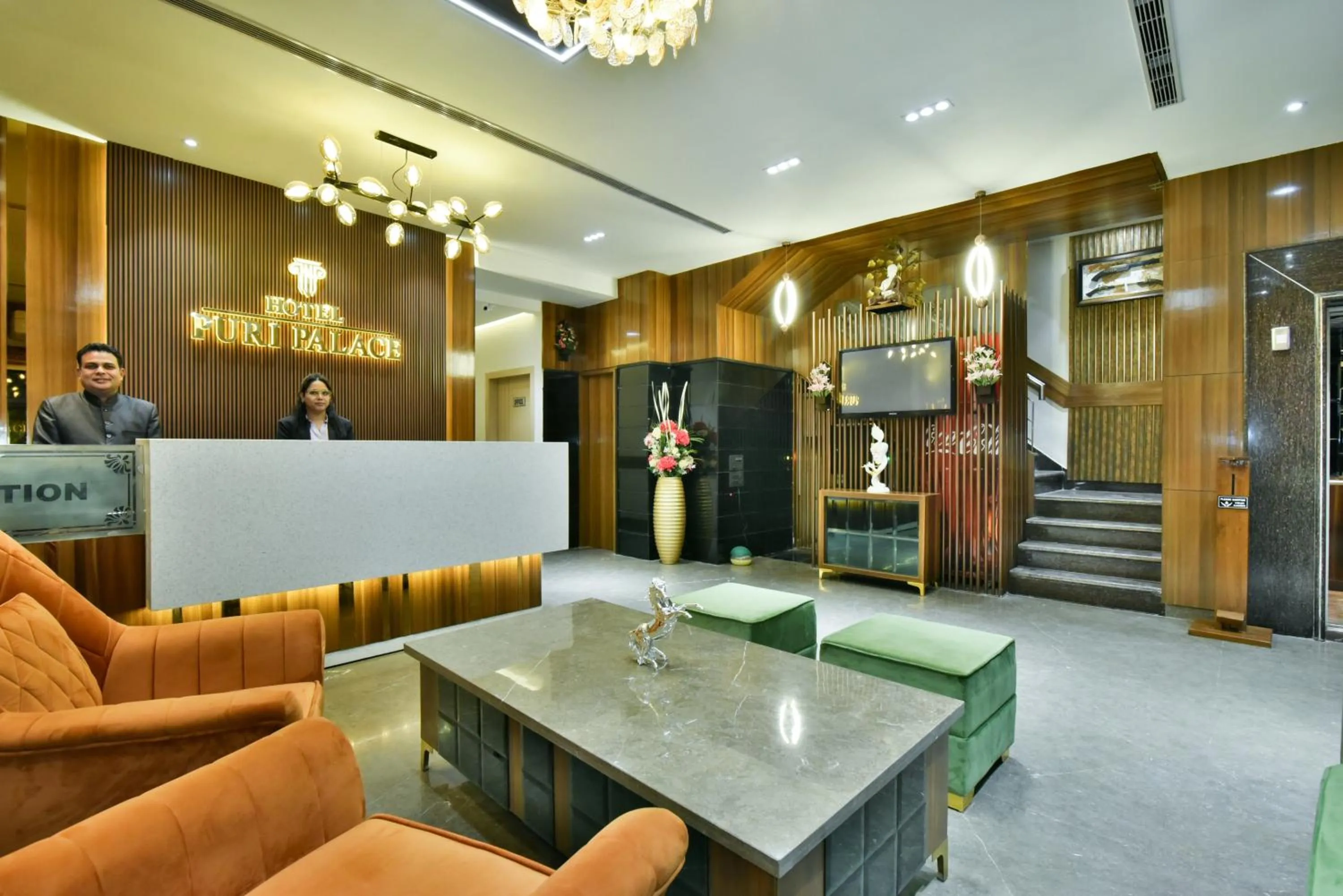 Lobby or reception in Hotel Puri Palace