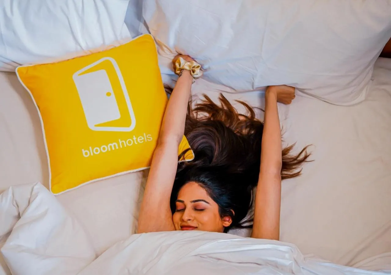 Bedroom, Bed in BloomSuites I Electronics City