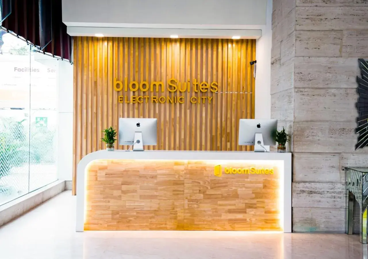 Lobby or reception in BloomSuites I Electronics City Lobby or reception in BloomSuites I Electronics City