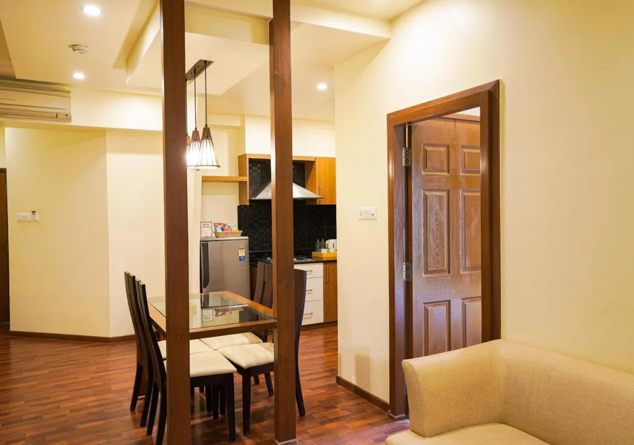 Kitchen or kitchenette in BloomSuites I Electronics City