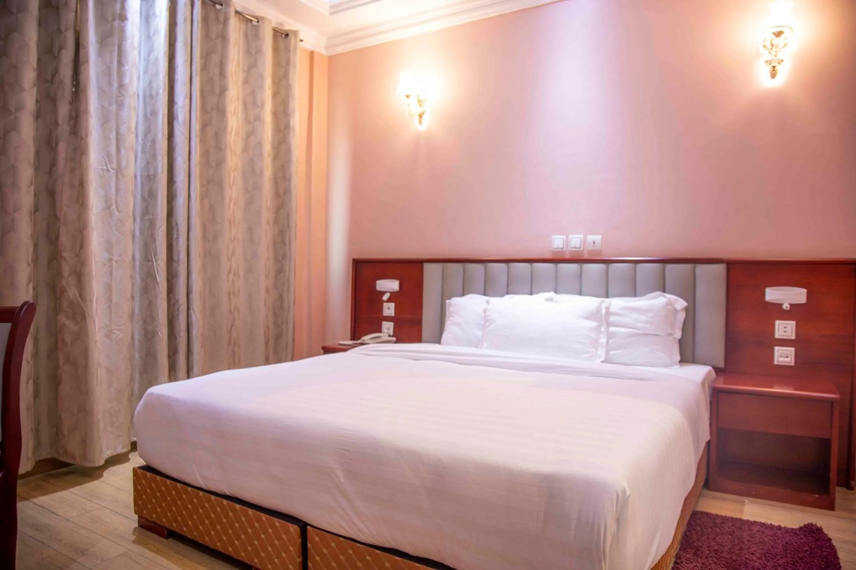 Bed in Hôtel Sindz Palace