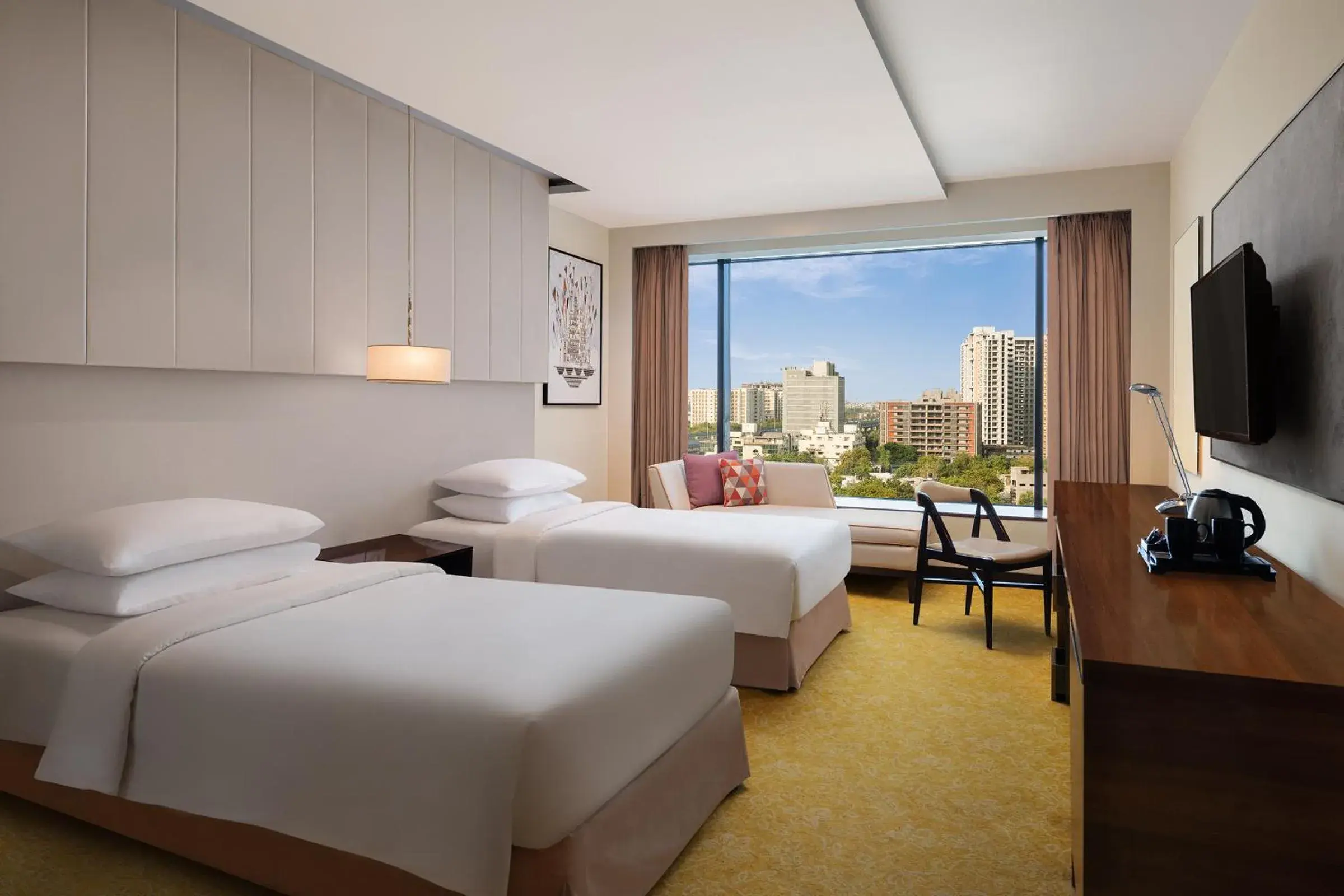 Club Room: 2 Twin/Single Bed with Club benefits in Renaissance Ahmedabad Hotel Club Room: 2 Twin/Single Bed with Club benefits in Renaissance Ahmedabad Hotel