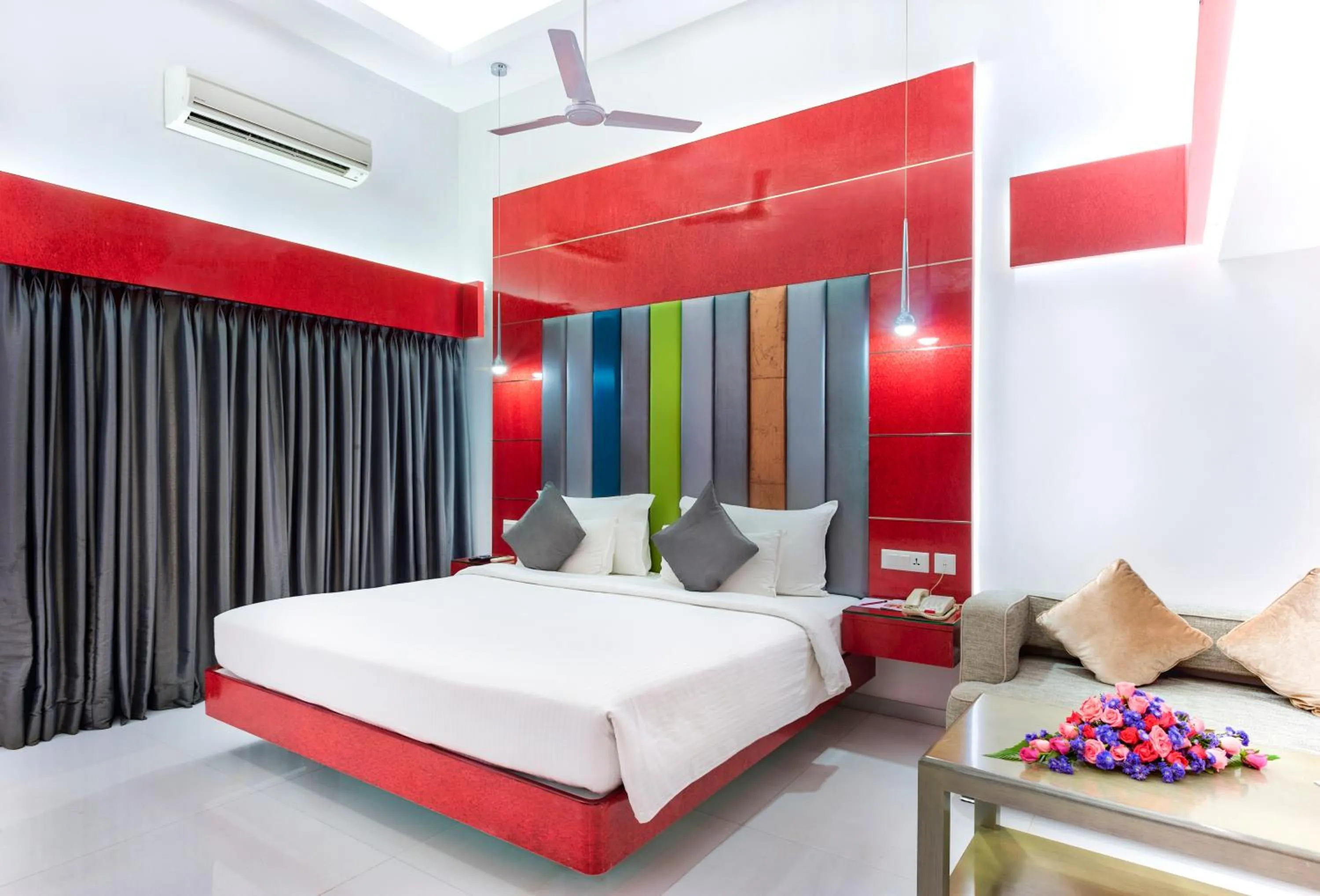 Decorative detail, Bed in Grande Bay Resort and Spa Mamallapuram