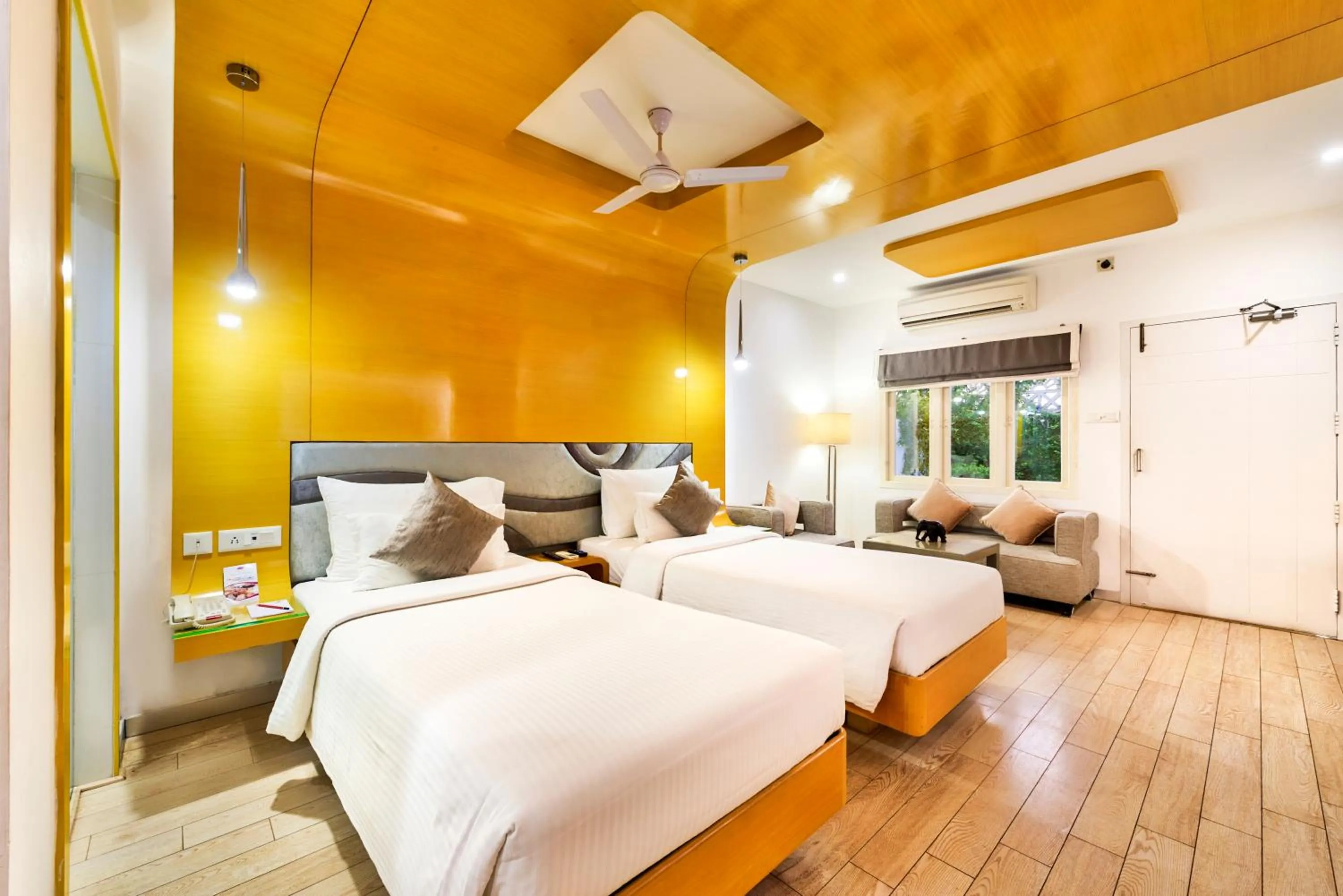 Decorative detail, Bed in Grande Bay Resort and Spa Mamallapuram