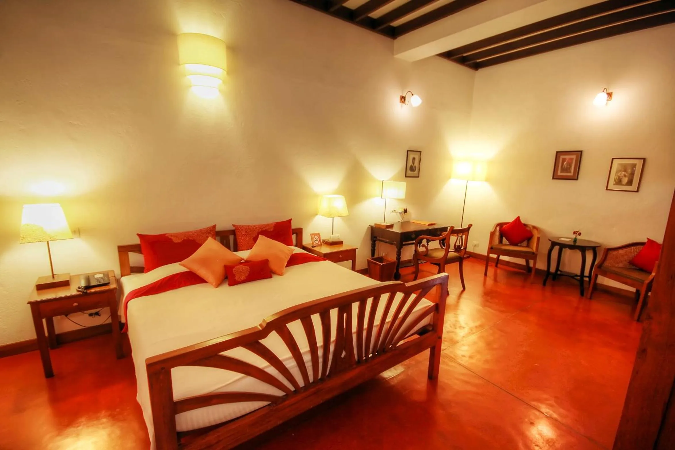 Bed in Maison Perumal Pondicherry - A CGH Earth Experience