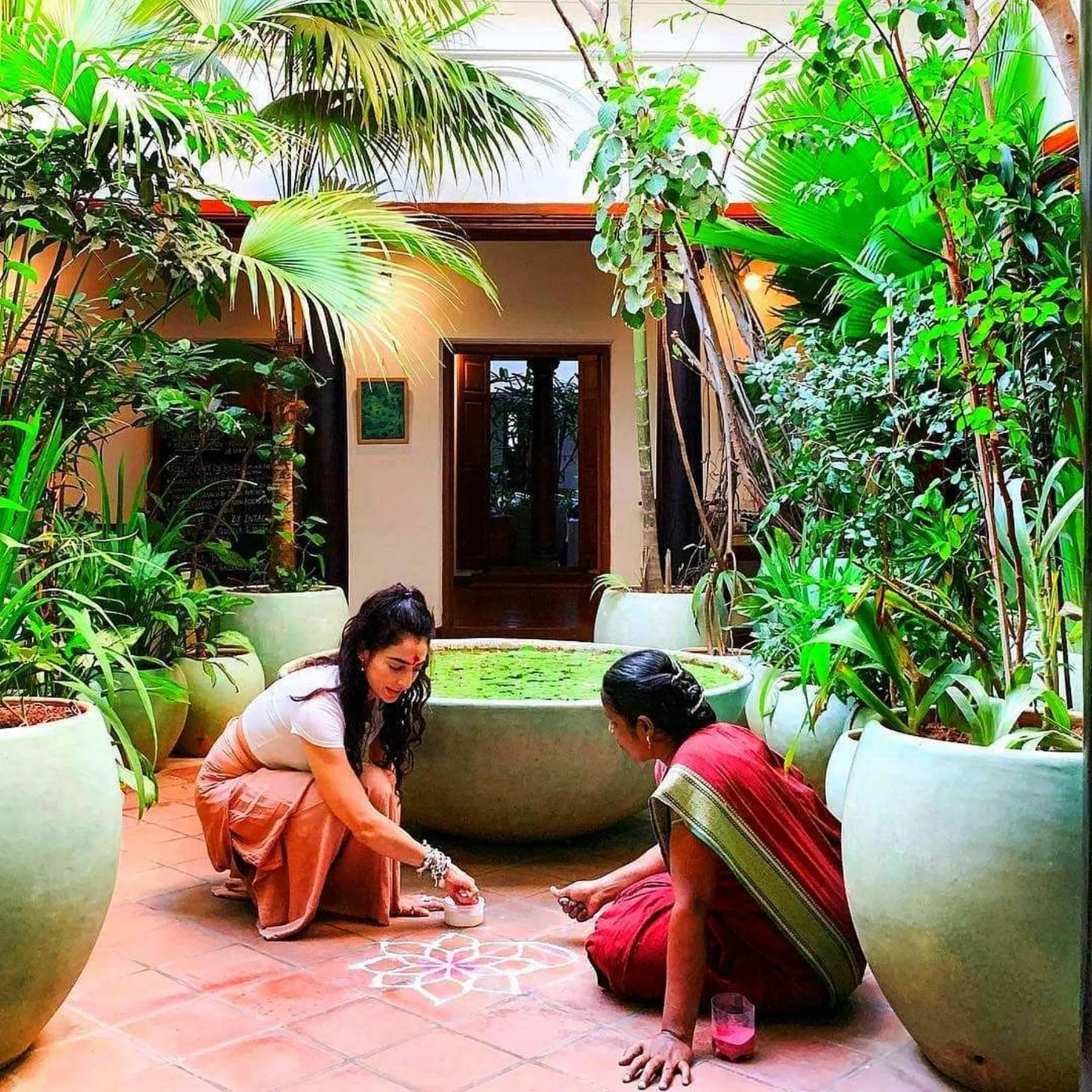 People in Maison Perumal Pondicherry - A CGH Earth Experience
