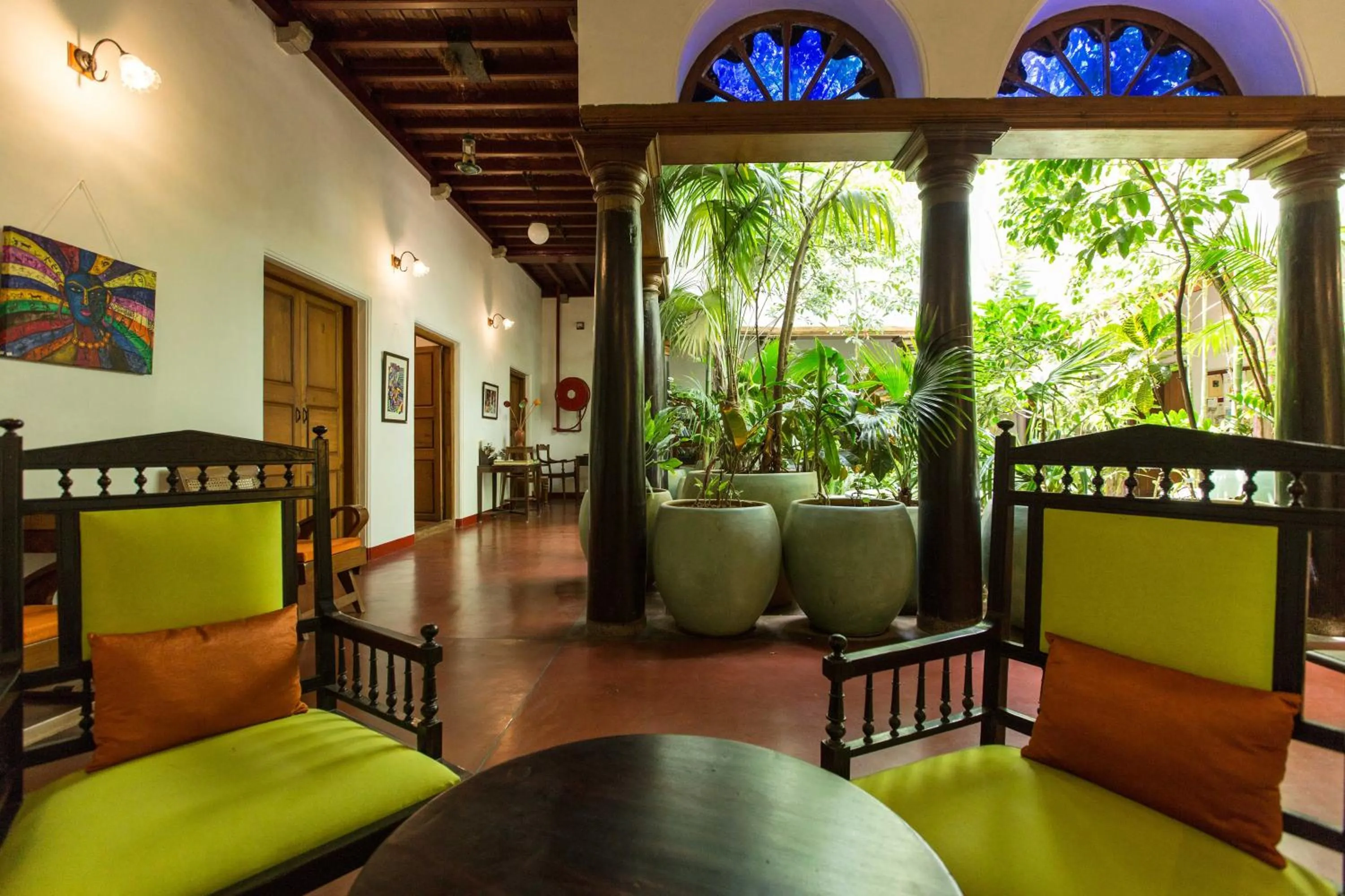 Lobby or reception in Maison Perumal Pondicherry - A CGH Earth Experience