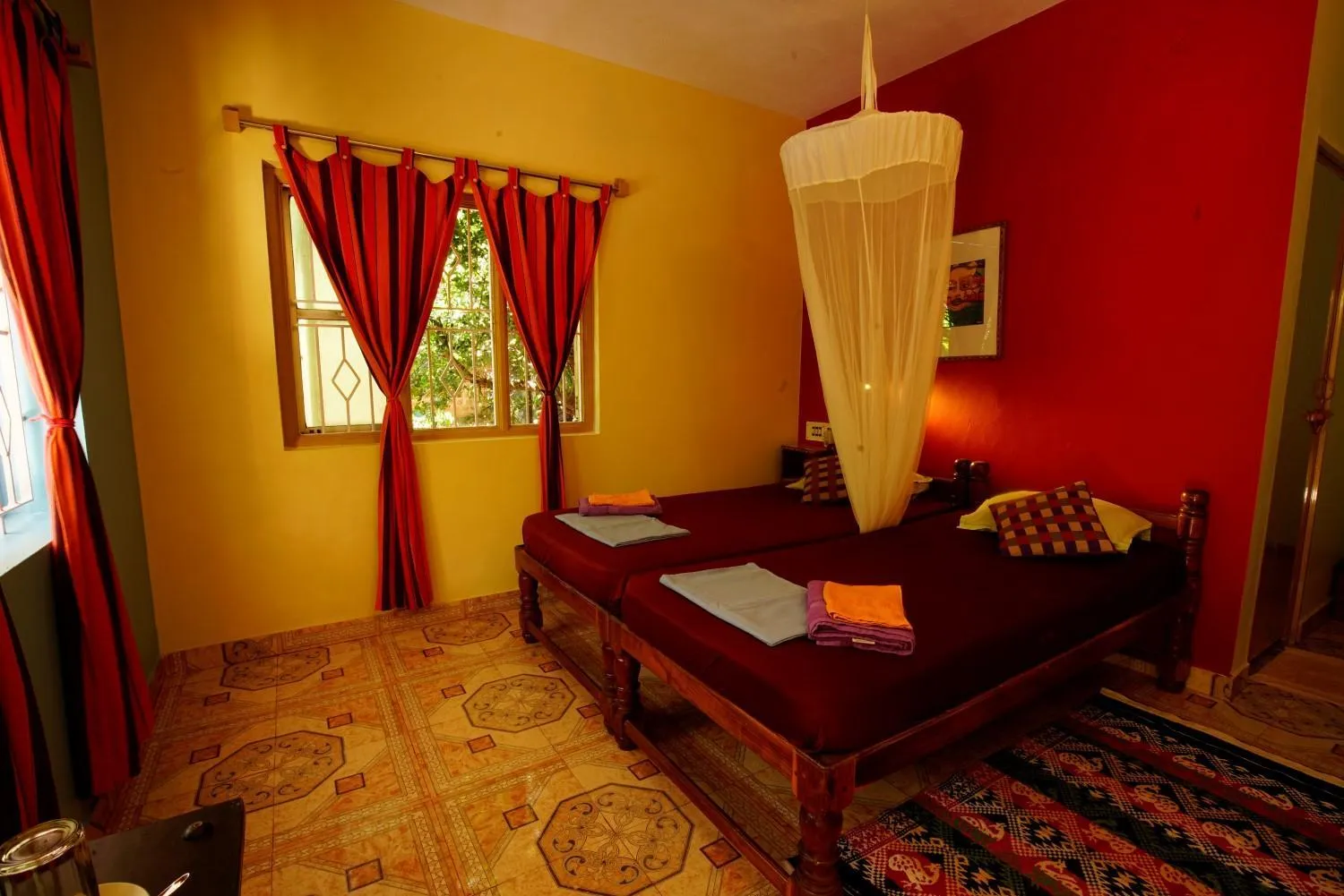 Bed in Namaste Yoga Farm