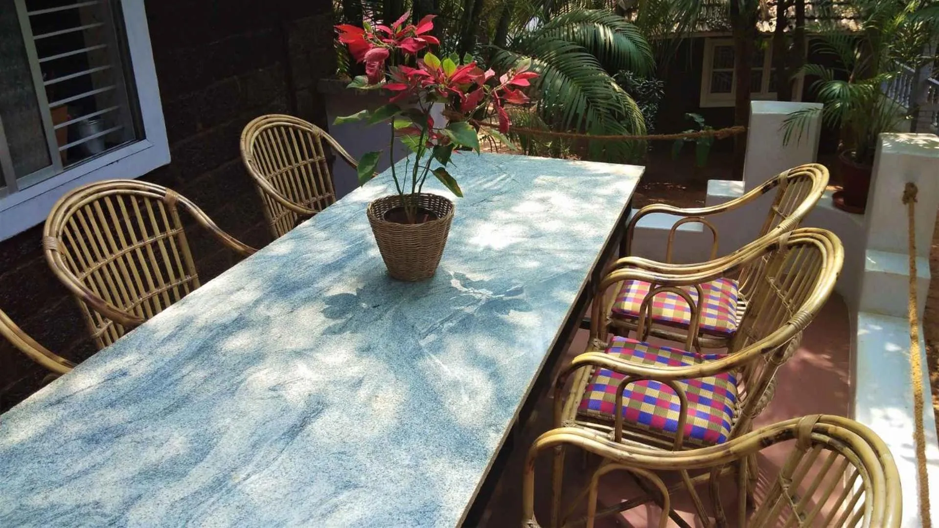 Seating area in Namaste Yoga Farm