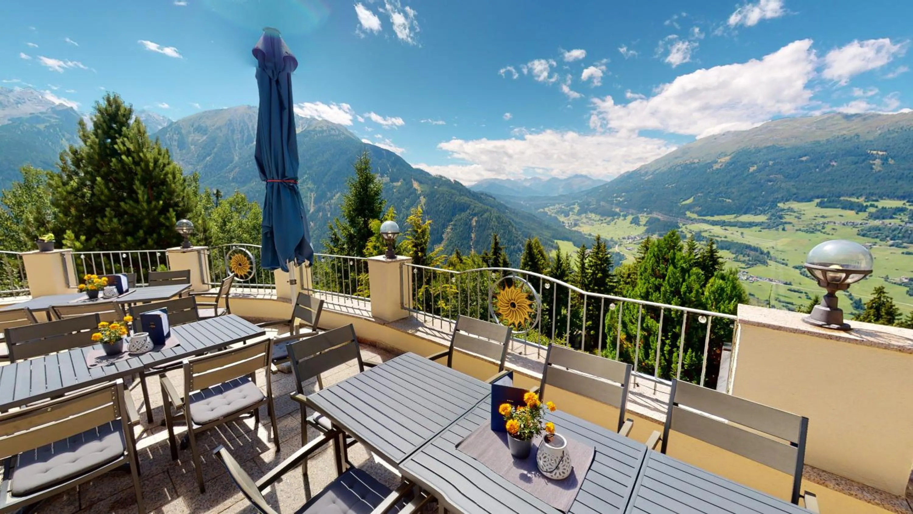 Balcony/Terrace in Wellness Aparthotel Panorama Alpin - Ferienwohnungen Jerzens im Pitztal