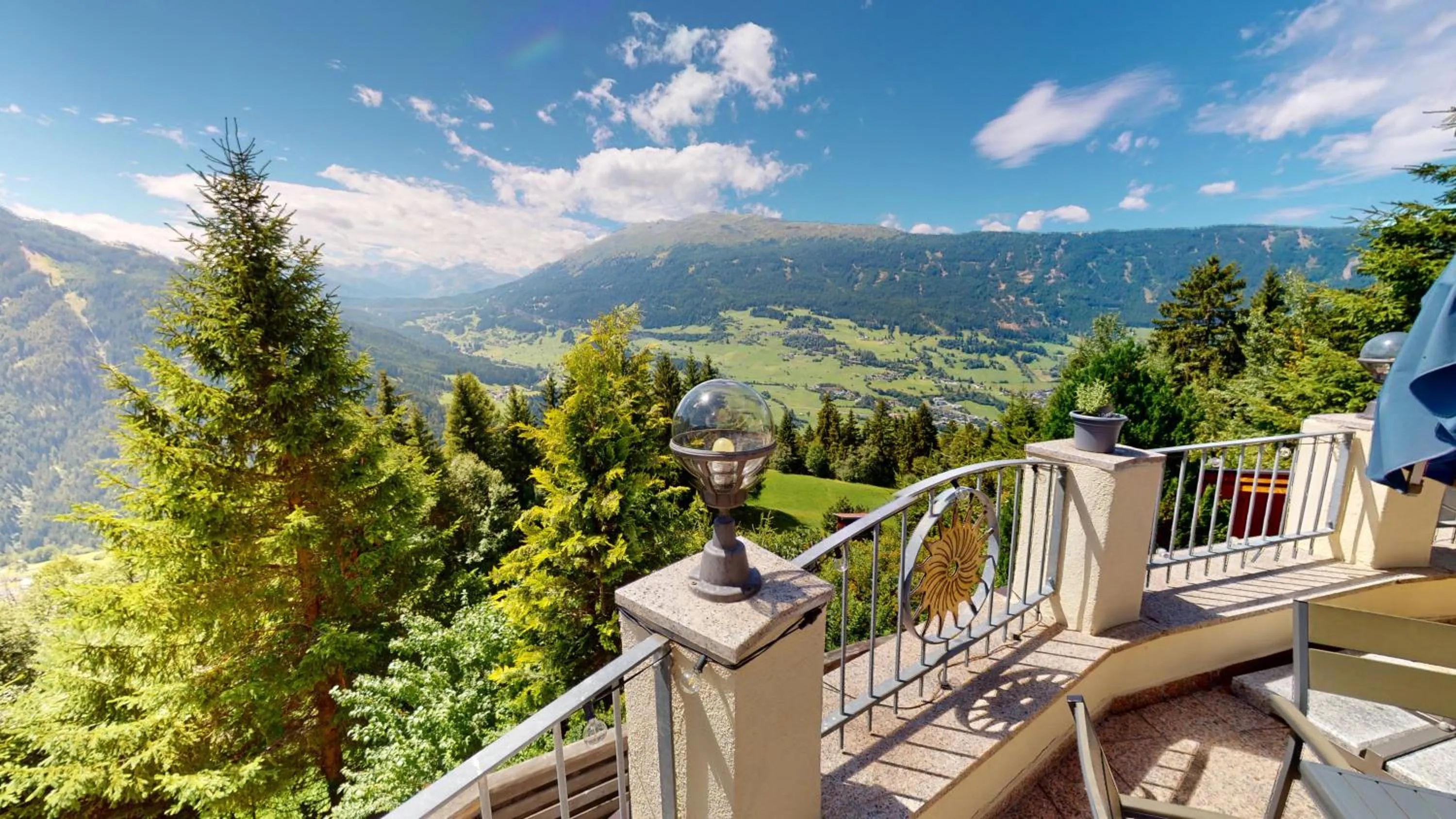 Balcony/Terrace in Wellness Aparthotel Panorama Alpin - Ferienwohnungen Jerzens im Pitztal