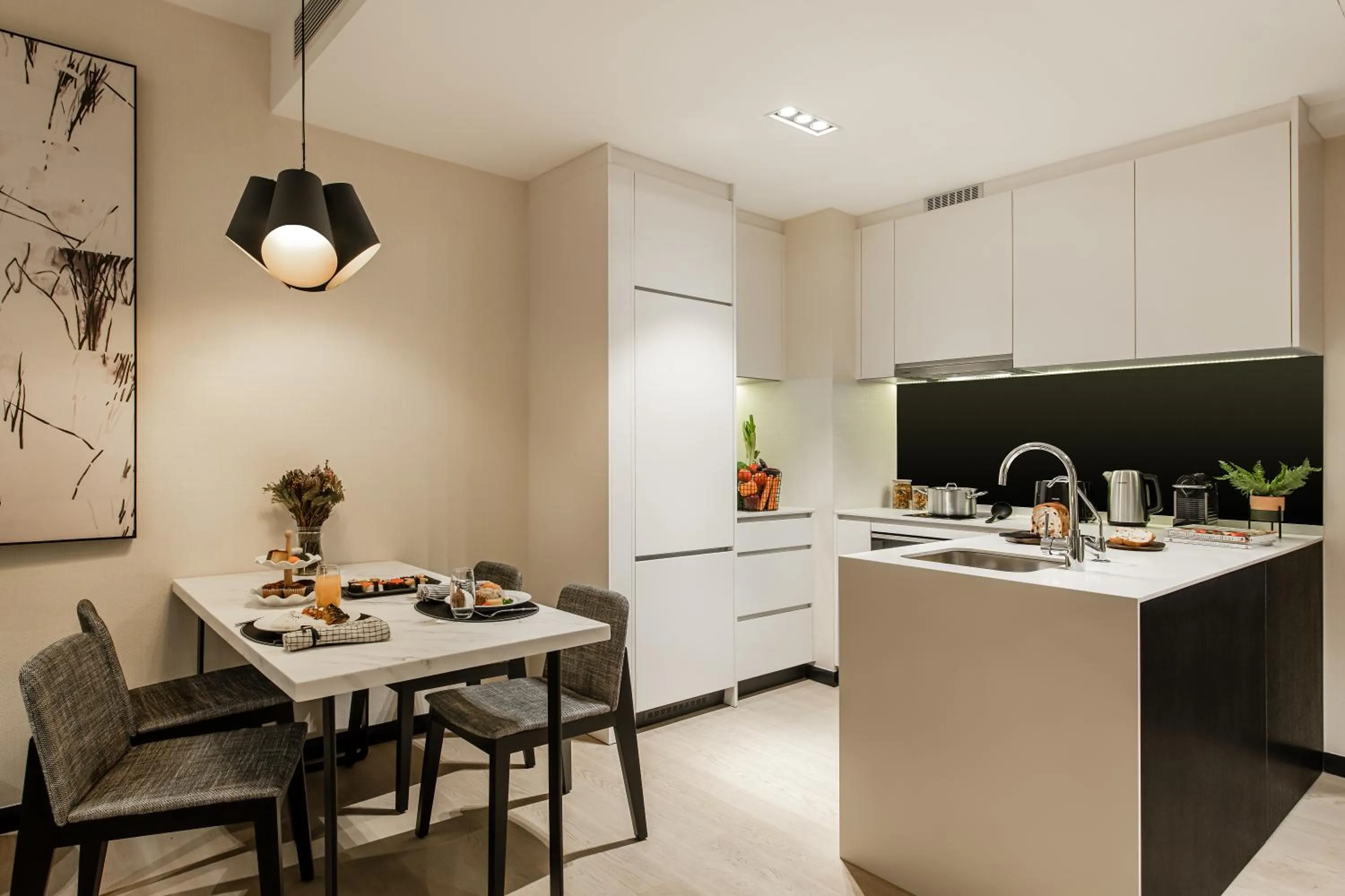 Kitchen or kitchenette in Ascott Star KLCC Kuala Lumpur