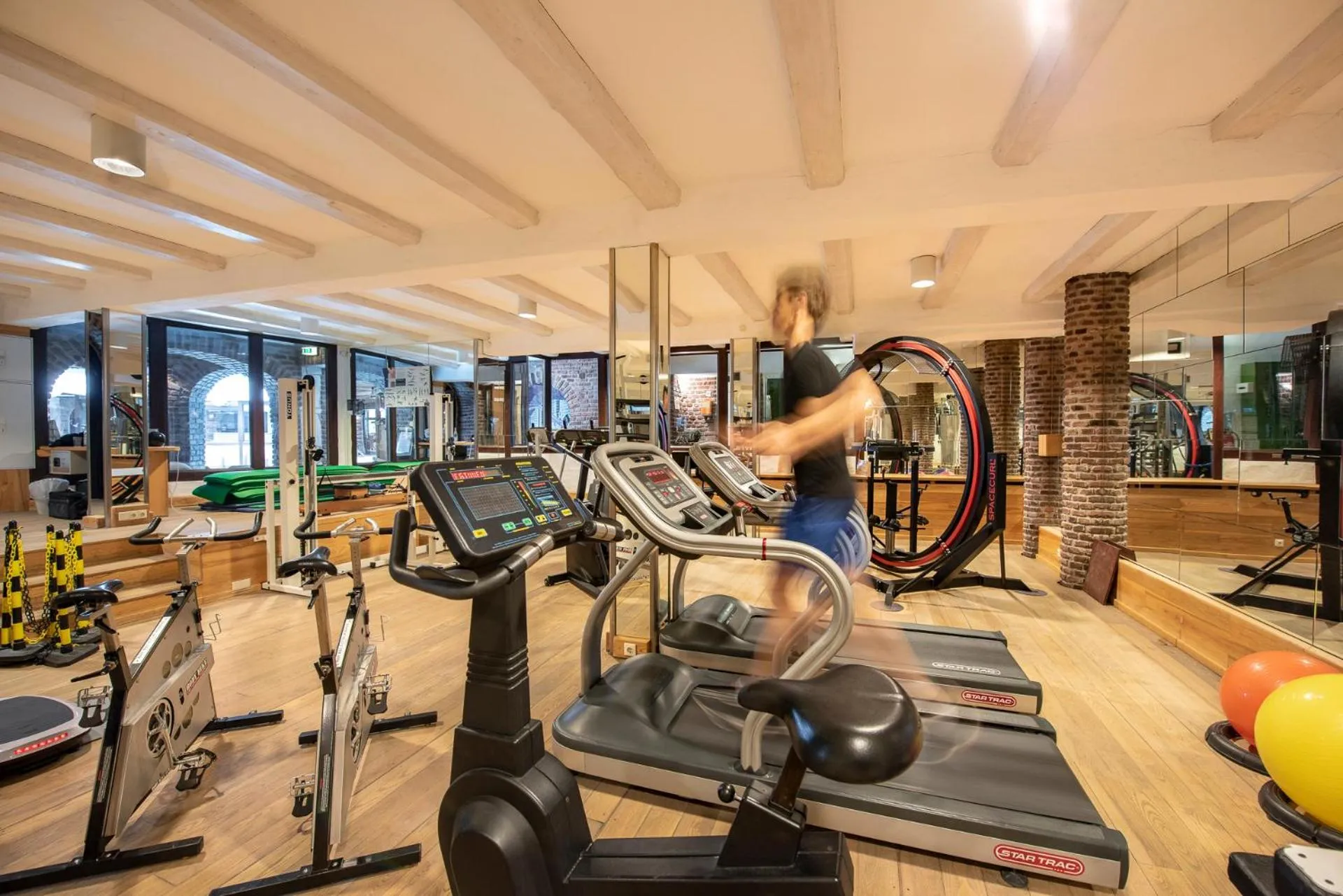 Fitness centre/facilities in Hotel Land Gut Höhne