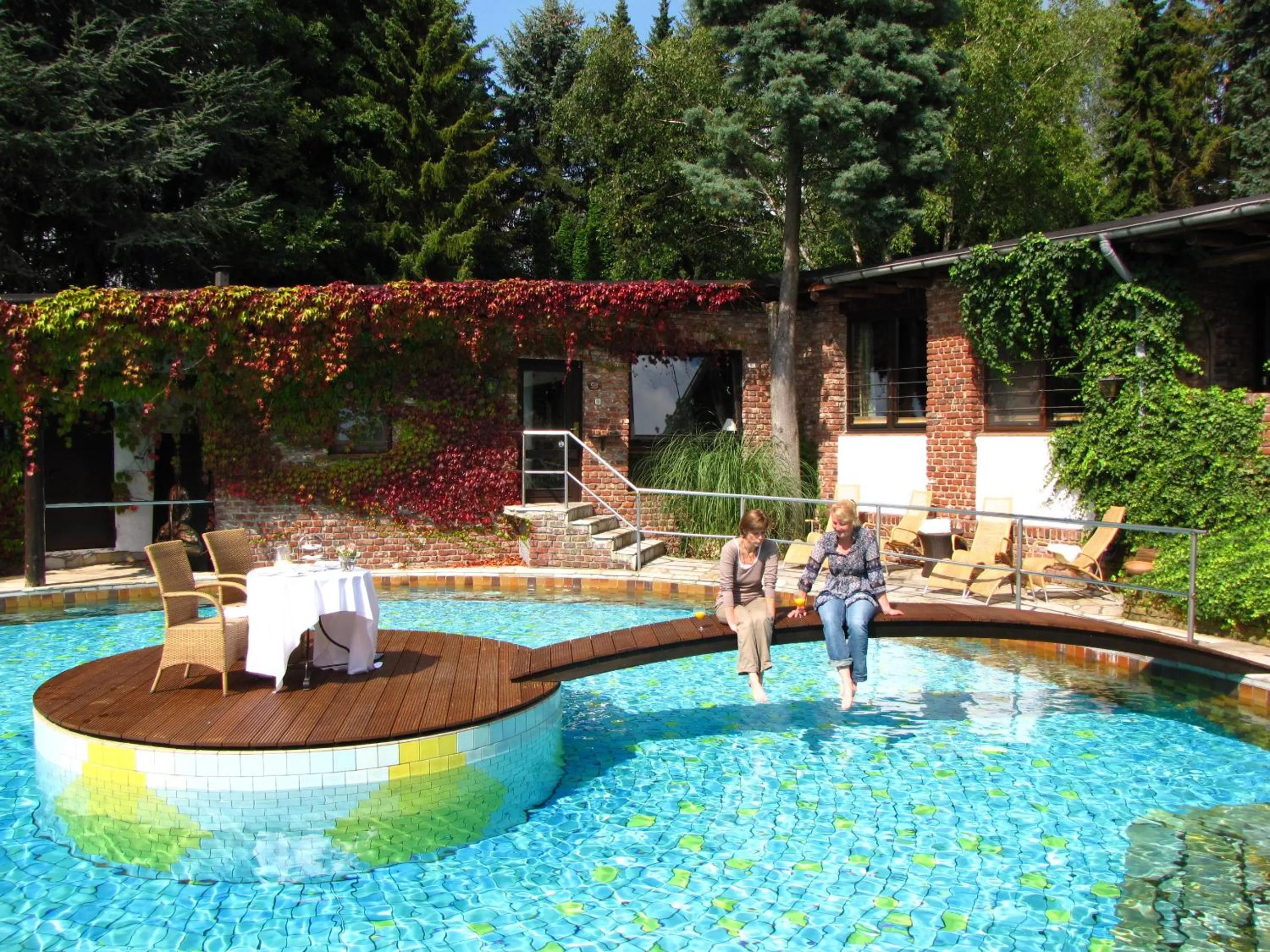 Swimming pool in Hotel Land Gut Höhne