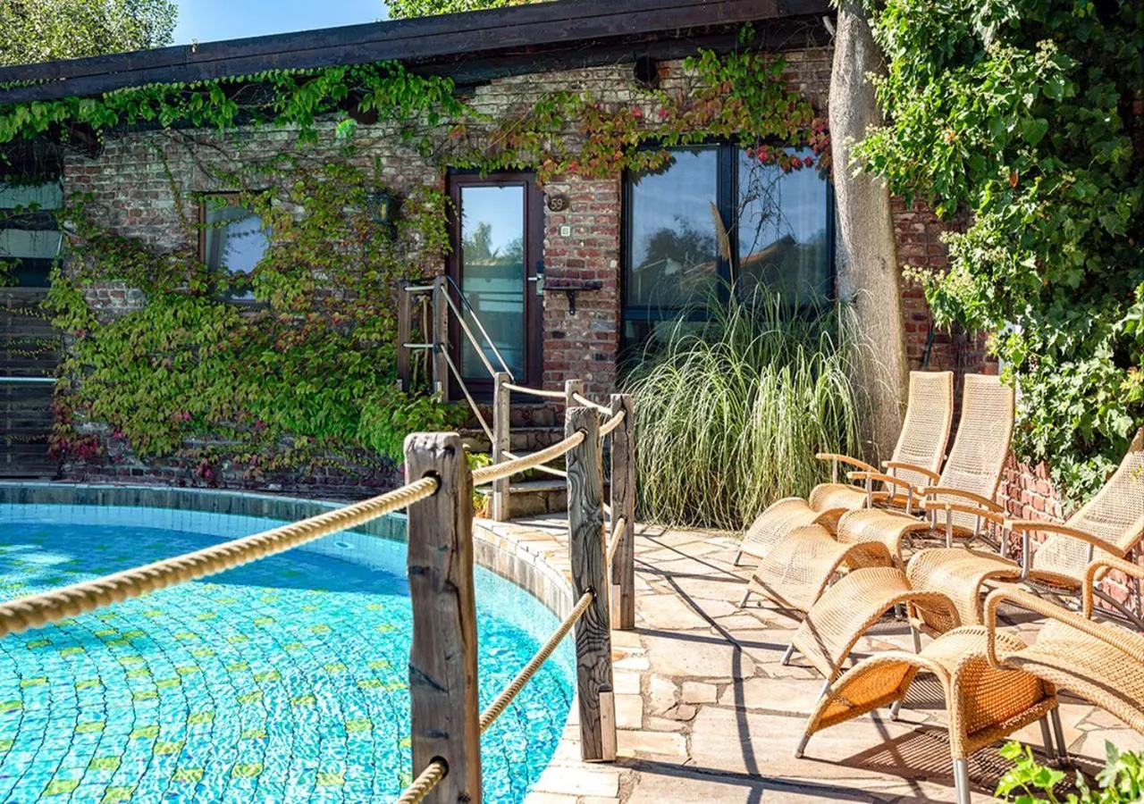 Pool view in Hotel Land Gut Höhne