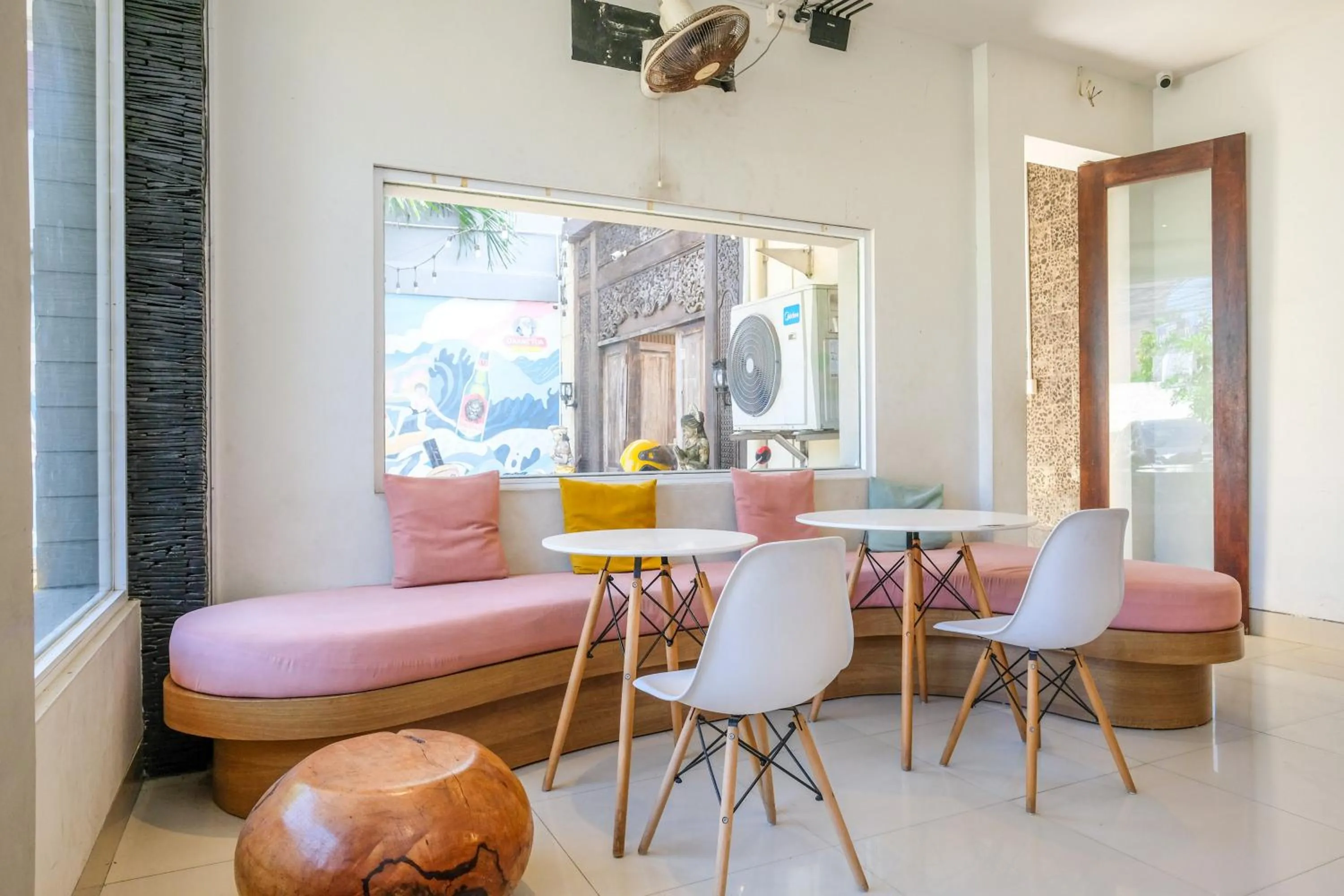 Seating area in Lega Legi Town House Seminyak by The Lavana