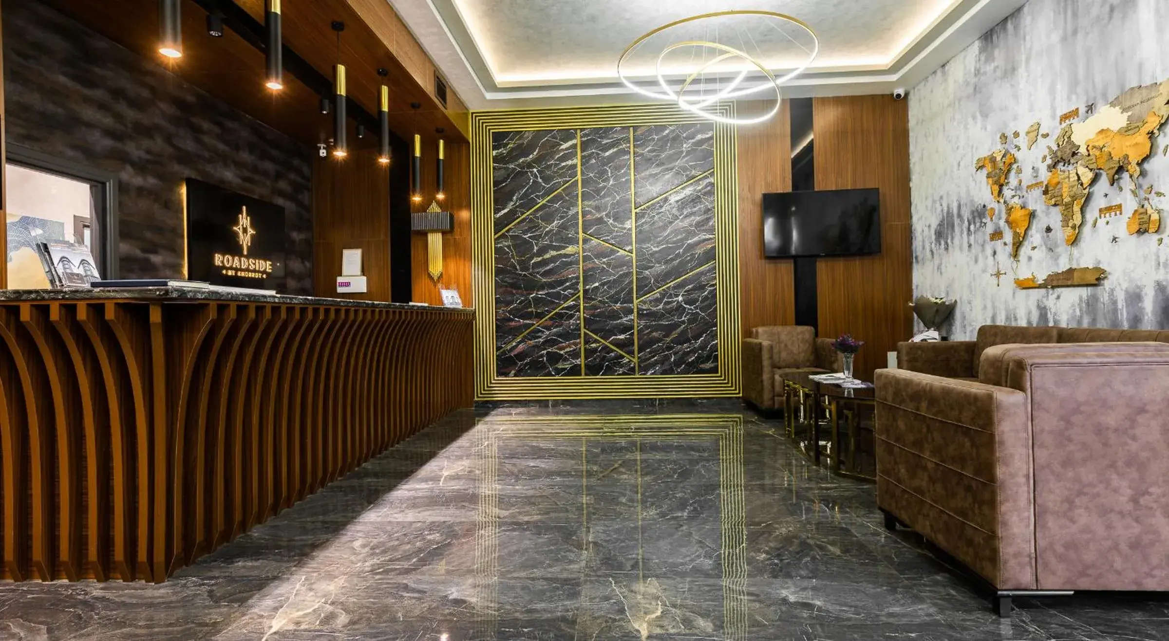 Lobby or reception in Roadside by Khorrot Lobby or reception in Roadside by Khorrot