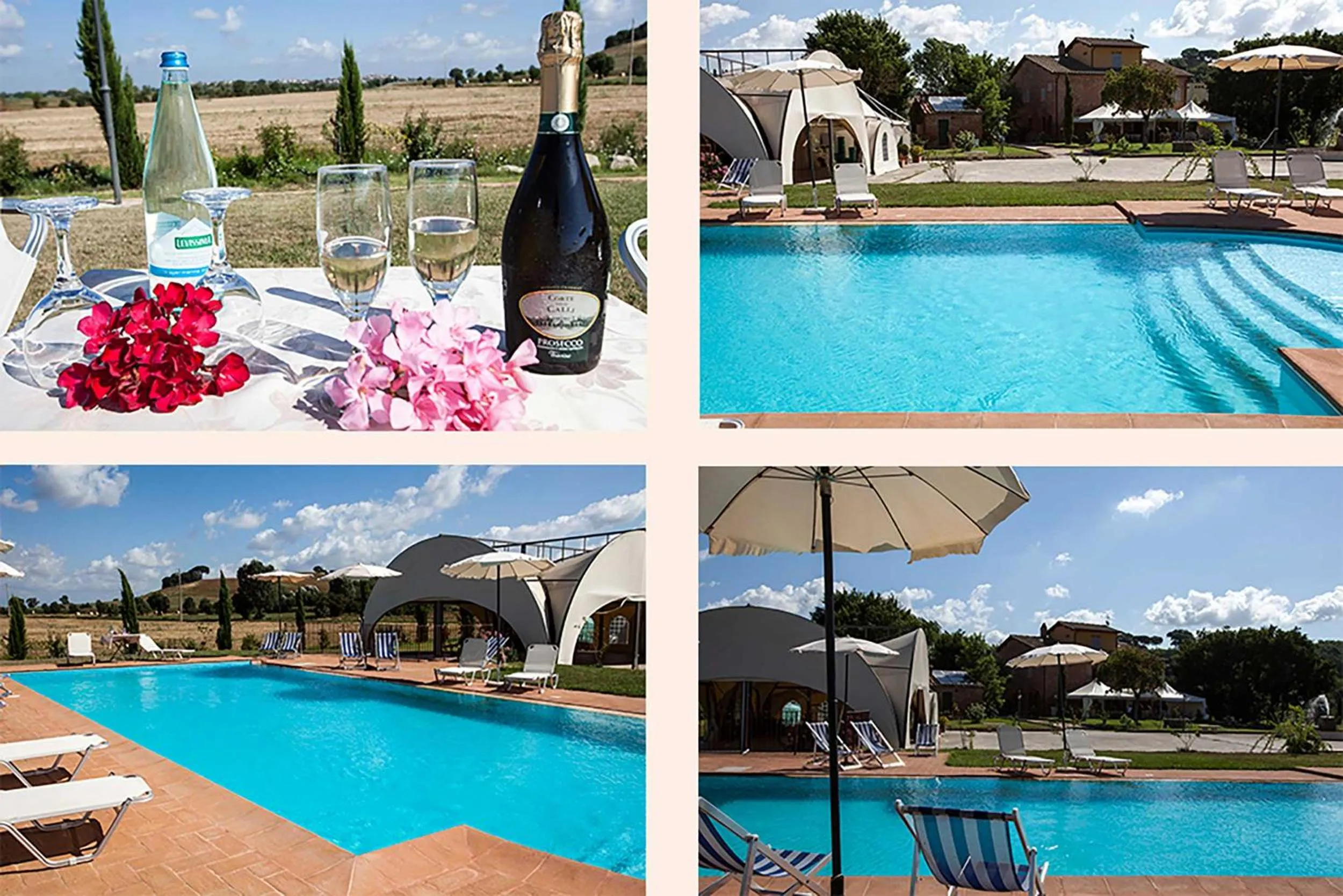 Pool view in Relais La Leopolda