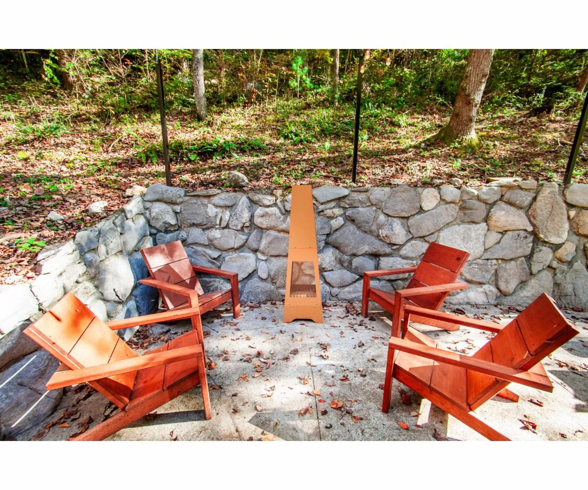 Patio in Beary Relaxing Cabin - Rustic with Outdoor Patio