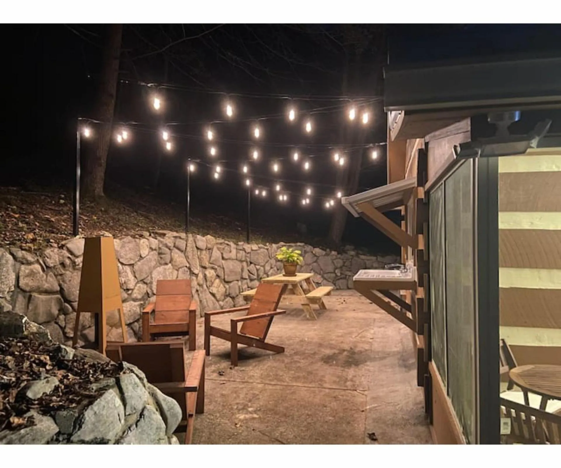 Patio in Beary Relaxing Cabin - Rustic with Outdoor Patio