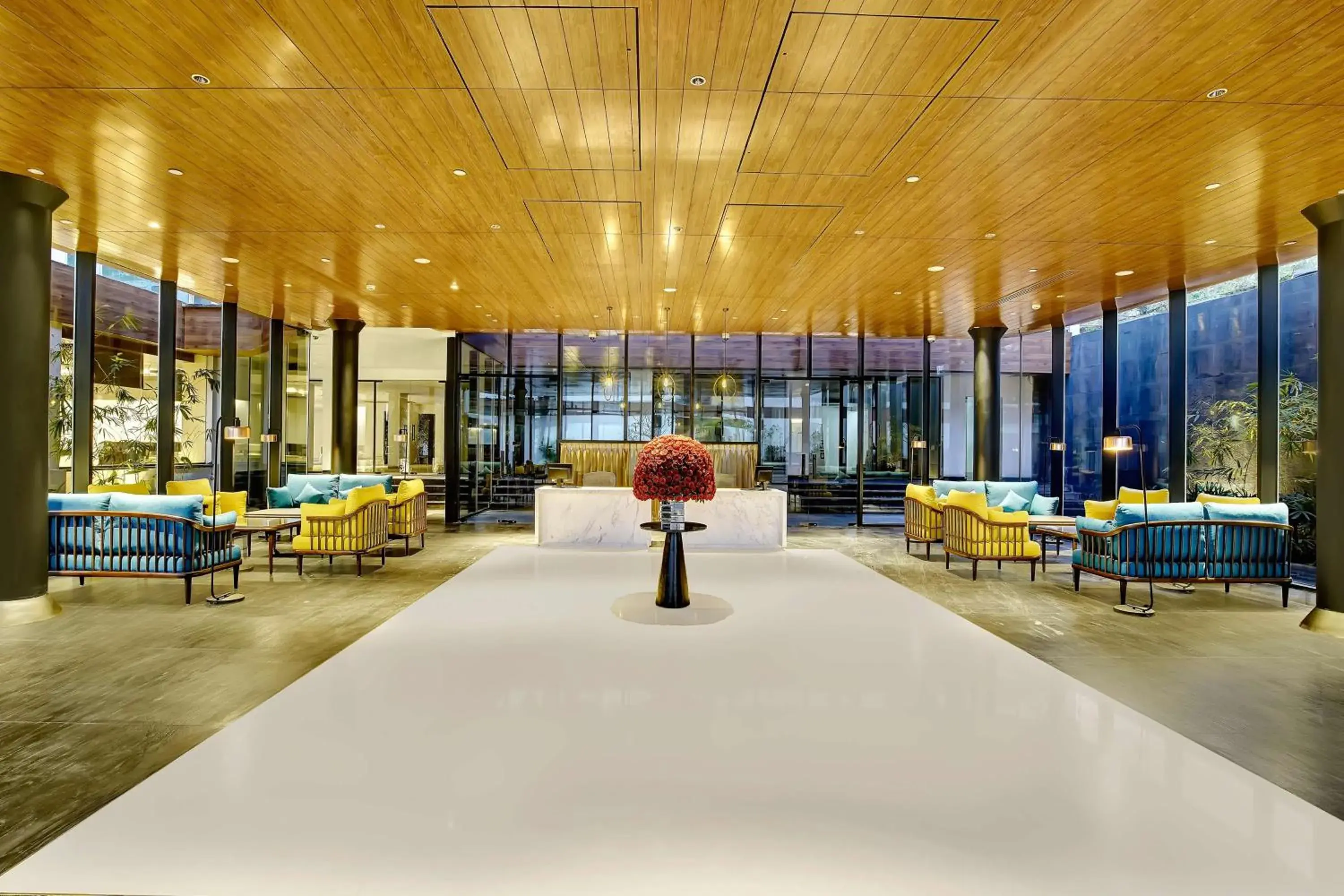 Lobby or reception in Radisson Resort Goa Baga Lobby or reception in Radisson Resort Goa Baga