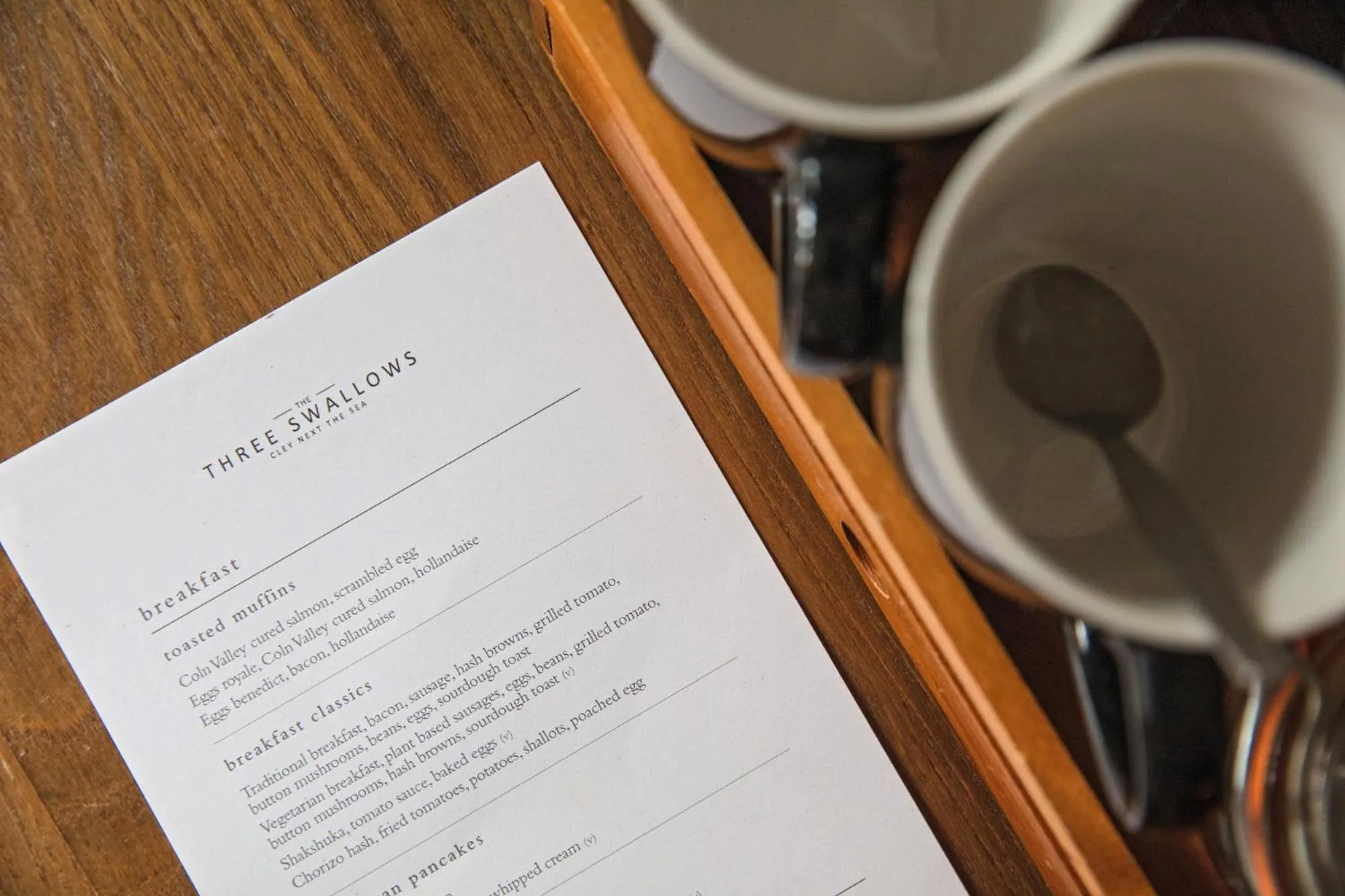 Breakfast in The Three Swallows Cley