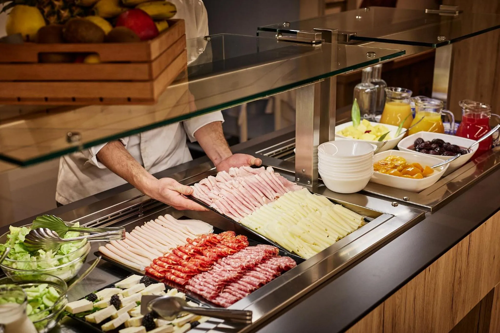 Continental breakfast in Hotel Hermitage