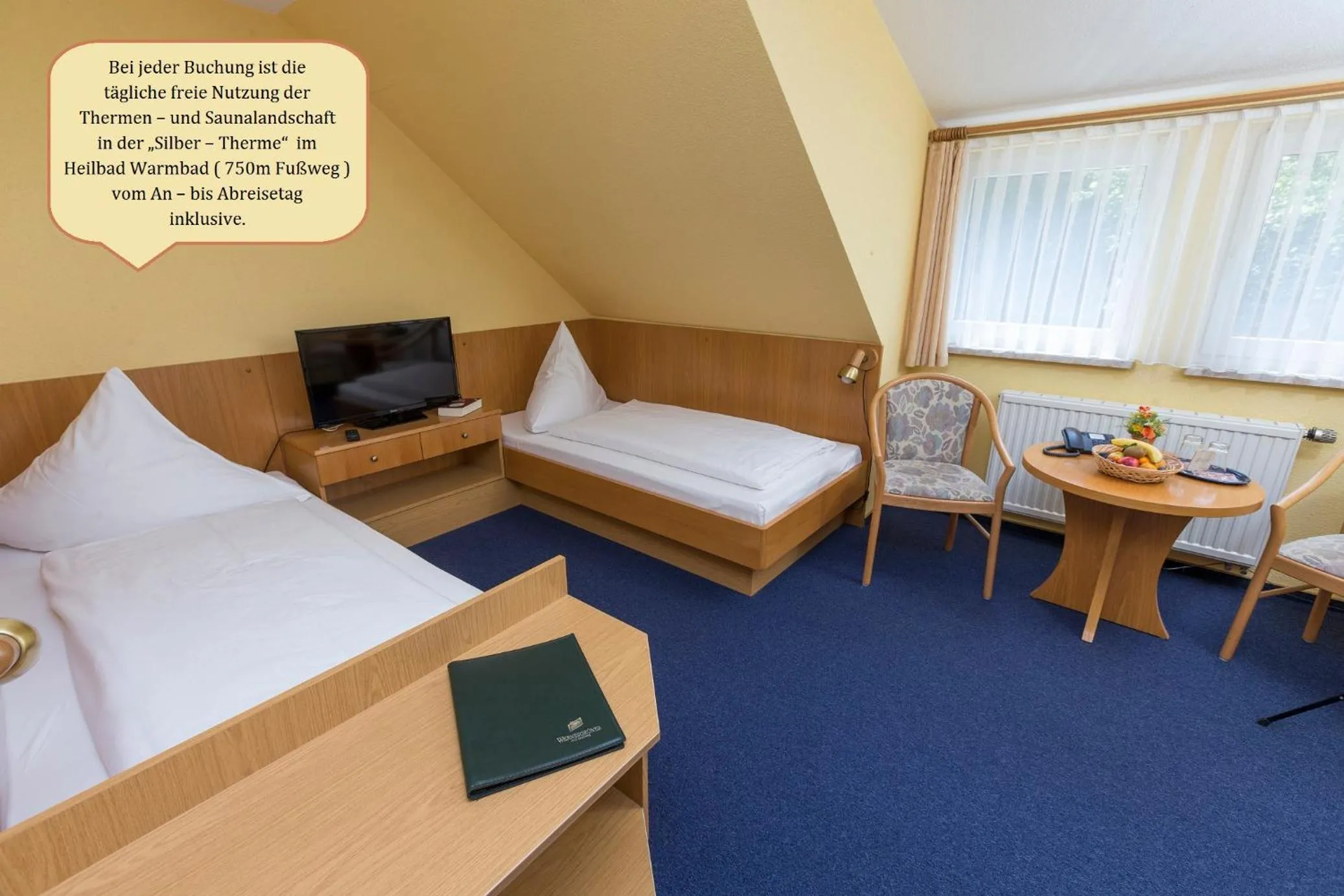 Photo of the whole room, Bed in Hotel Waldmühle
