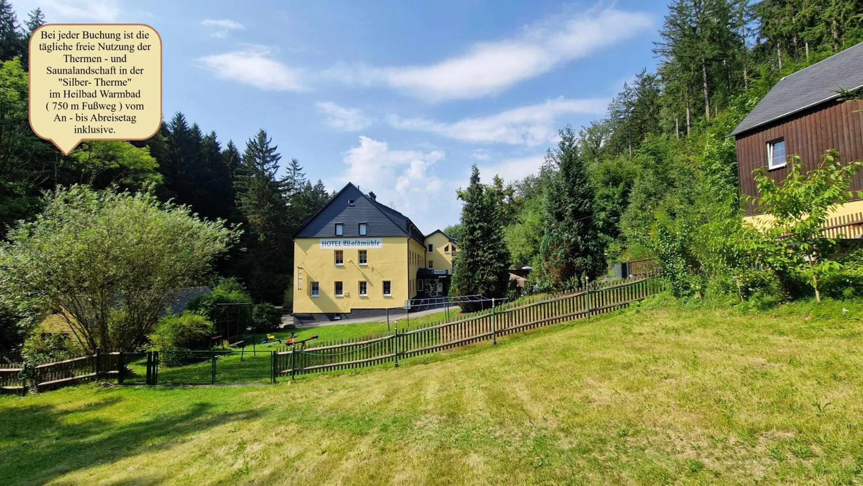 Property building in Hotel Waldmühle