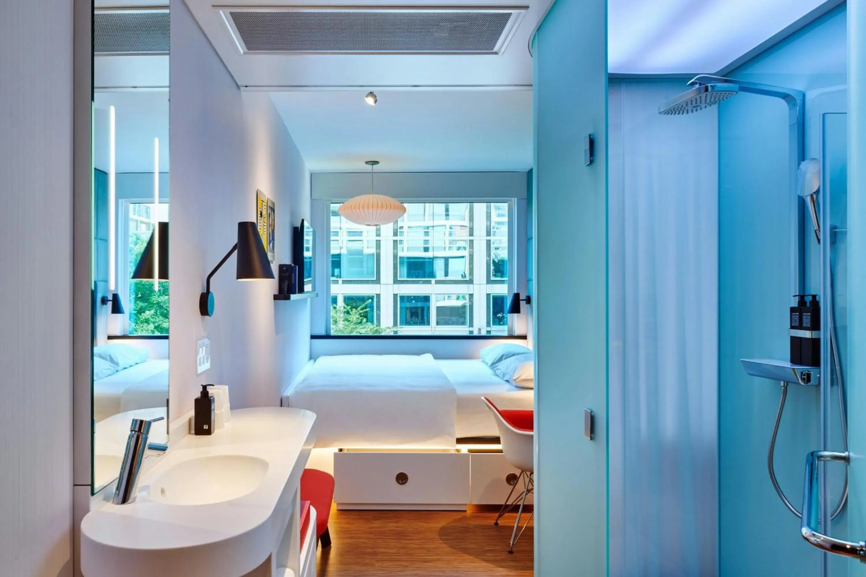 Bedroom, Bed in citizenM Washington DC NoMa Bedroom, Bed in citizenM Washington DC NoMa