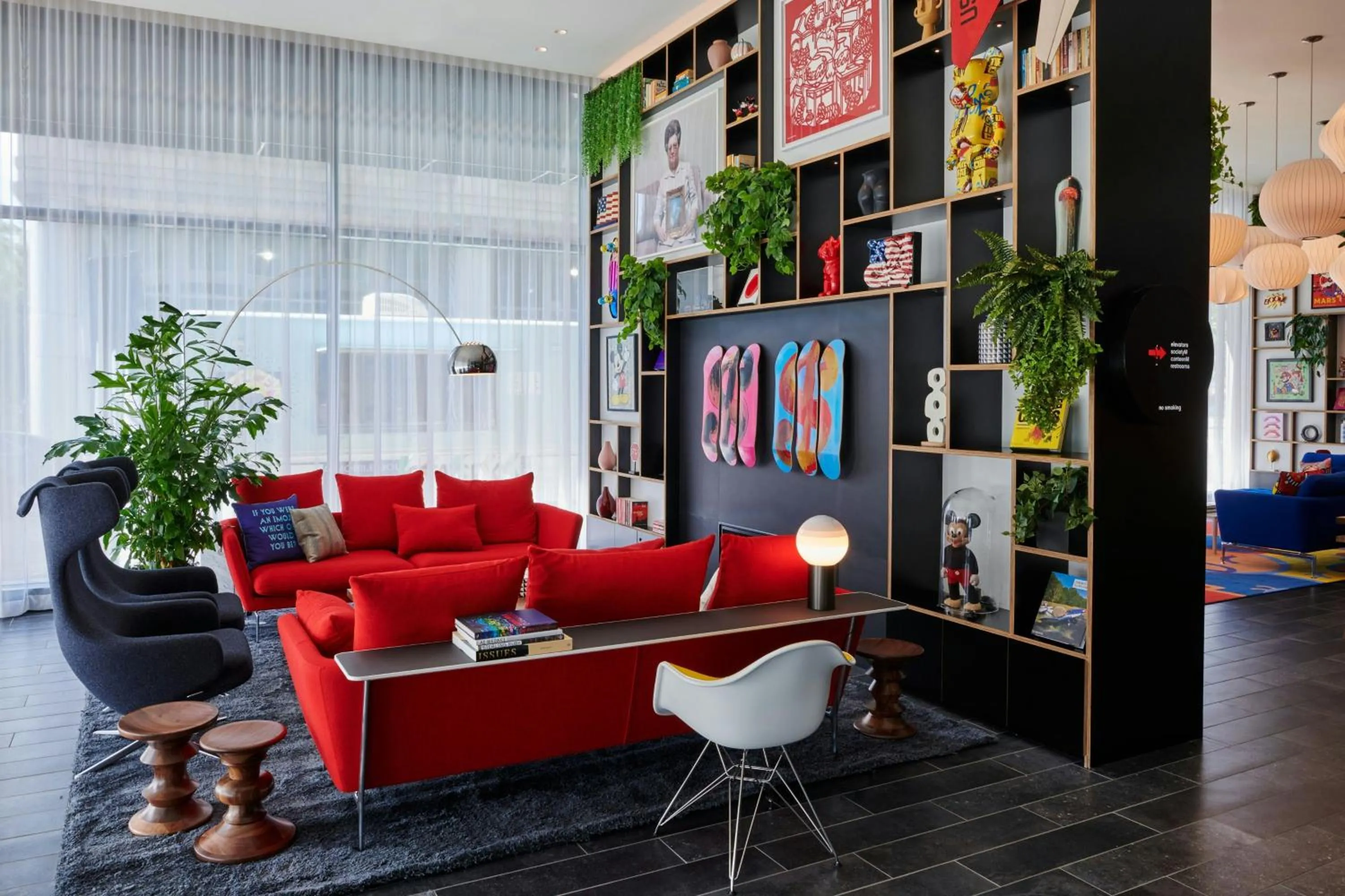 Lobby or reception in citizenM Washington DC NoMa