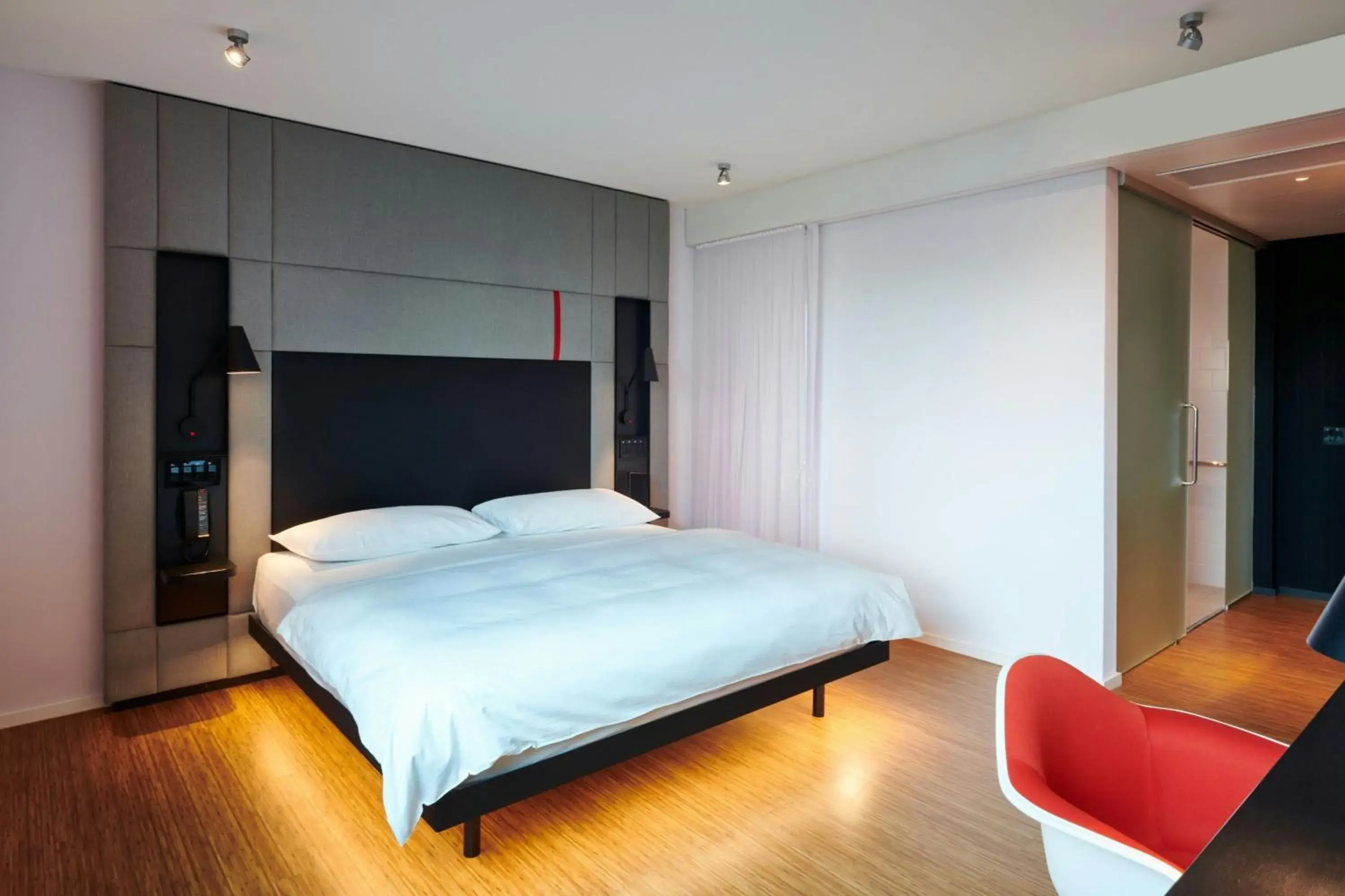 Bedroom, Bed in citizenM Washington DC NoMa Bedroom, Bed in citizenM Washington DC NoMa