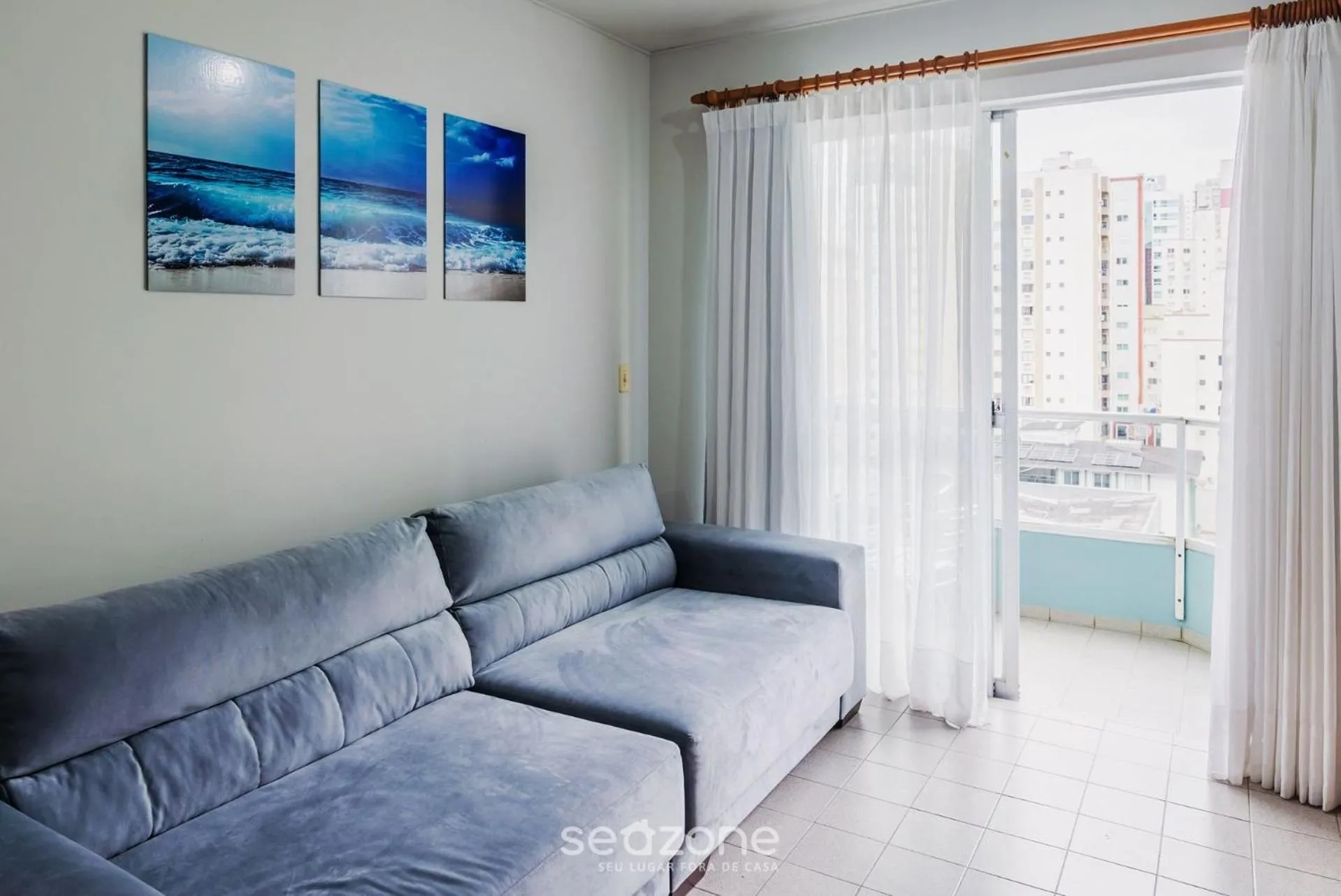 Apt with balcony 400m from the sea, view BC RFT505