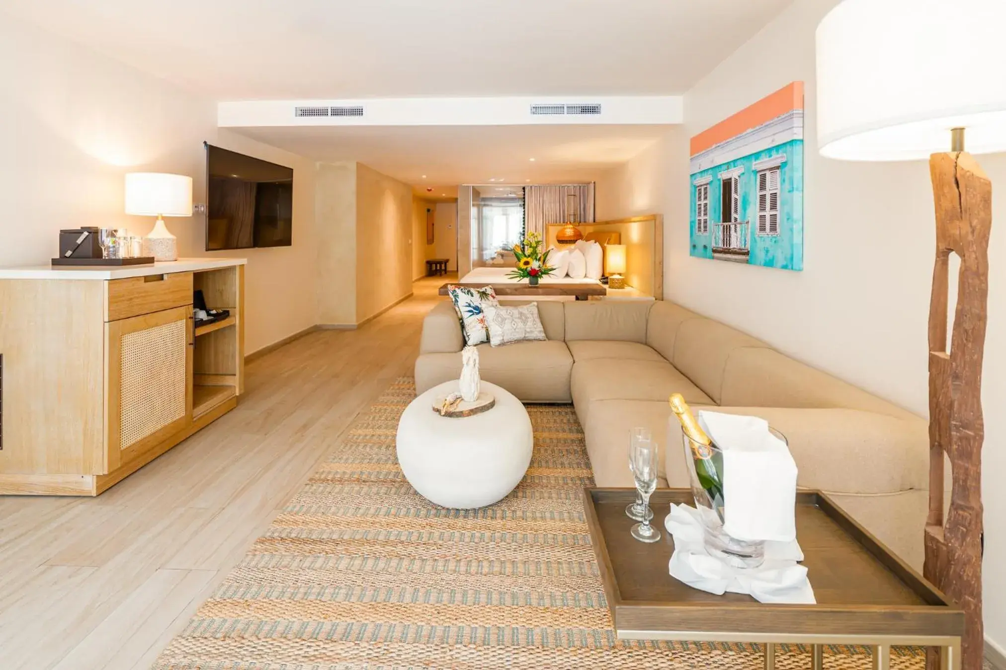 Master Suite with Pool View Queen Beds in Zoetry Curacao Master Suite with Pool View Queen Beds in Zoetry Curacao