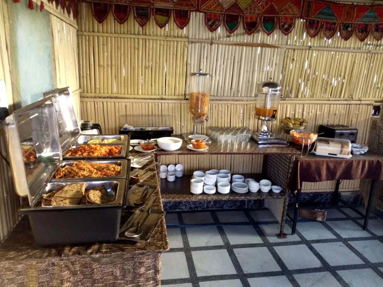 Buffet breakfast in Rajputana Haveli - Jaipur
