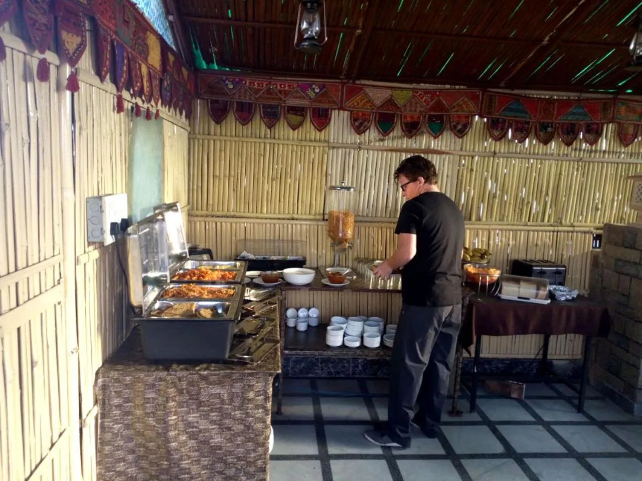 Buffet breakfast in Rajputana Haveli - Jaipur