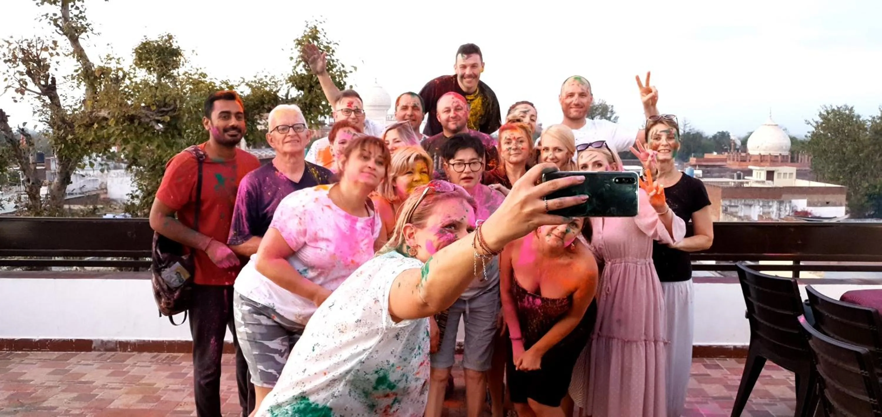 Balcony/Terrace in Hotel Kamal Nearest To Taj Mahal