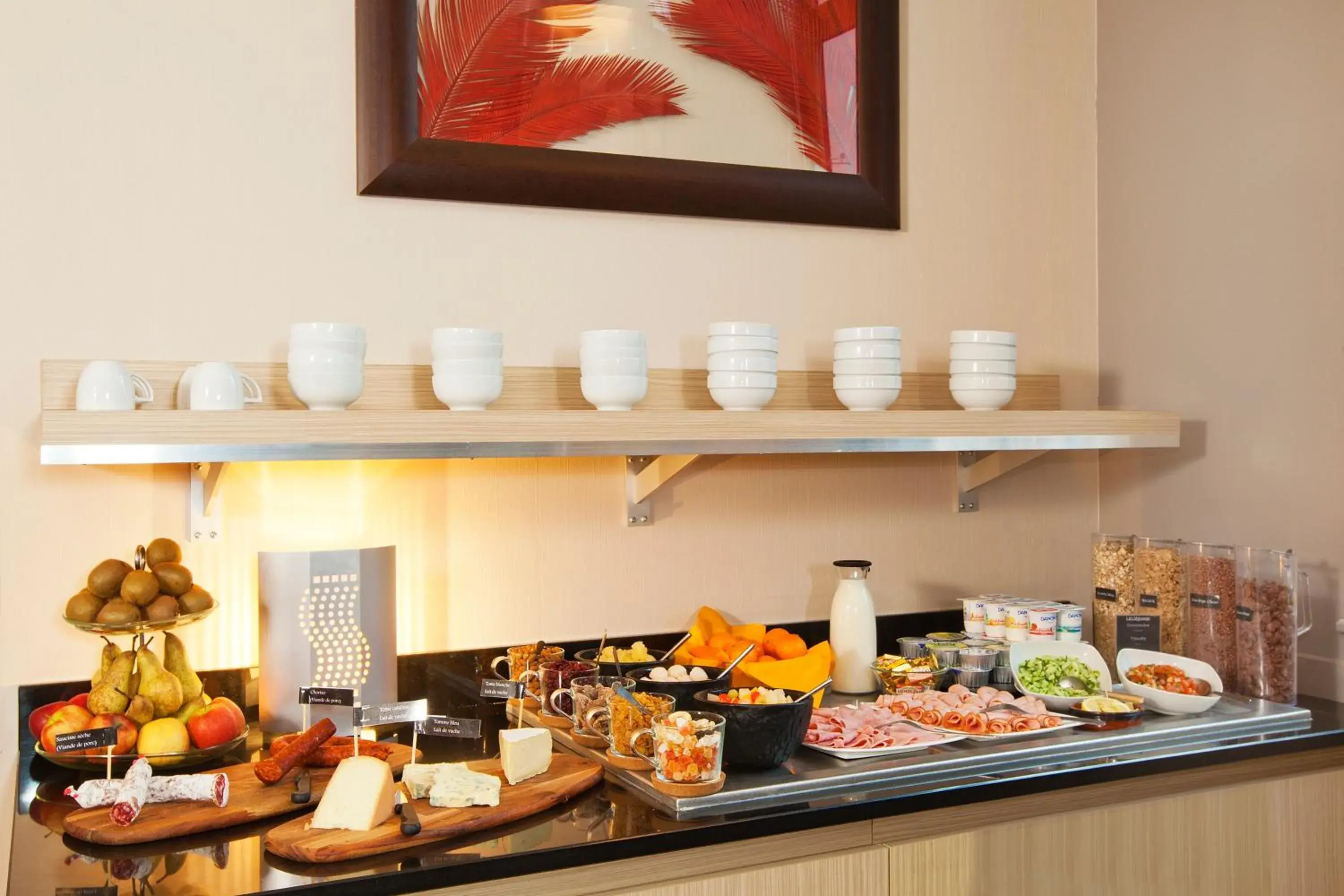 Continental breakfast in Residhome Grenoble Caserne De Bonne Continental breakfast in Residhome Grenoble Caserne De Bonne
