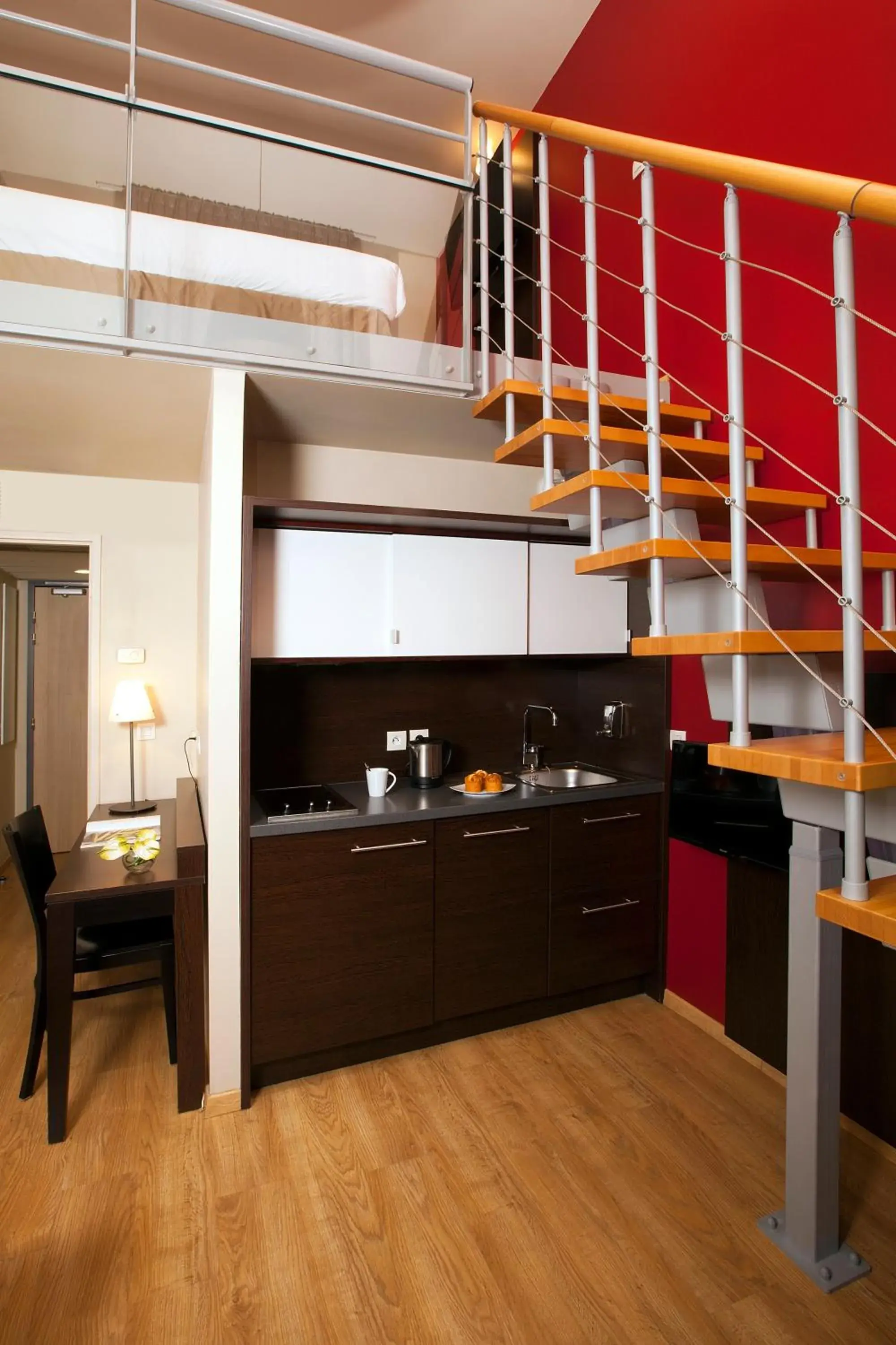 Living room in Residhome Grenoble Caserne De Bonne Living room in Residhome Grenoble Caserne De Bonne