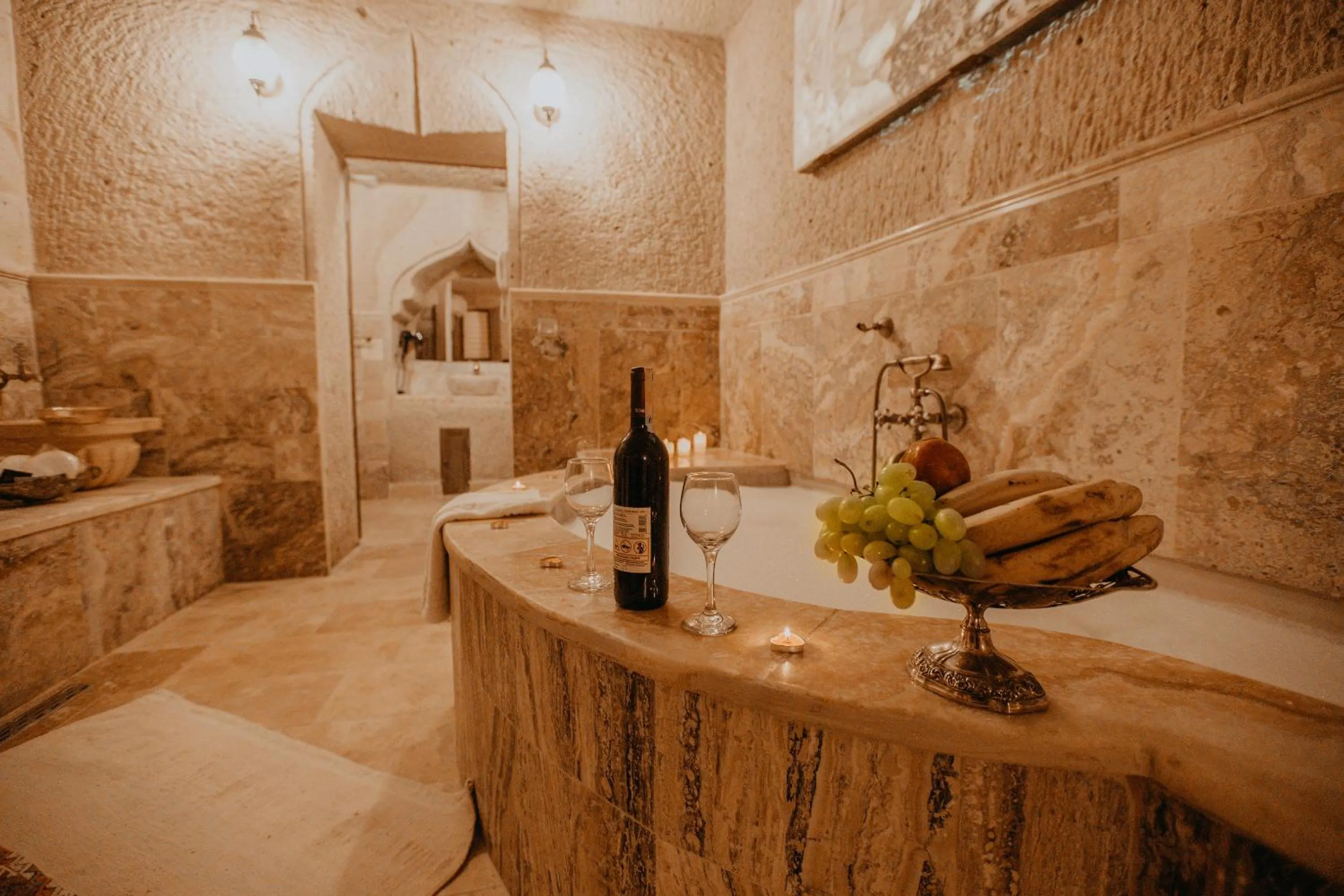 Bathroom in Serenus Cave Suites