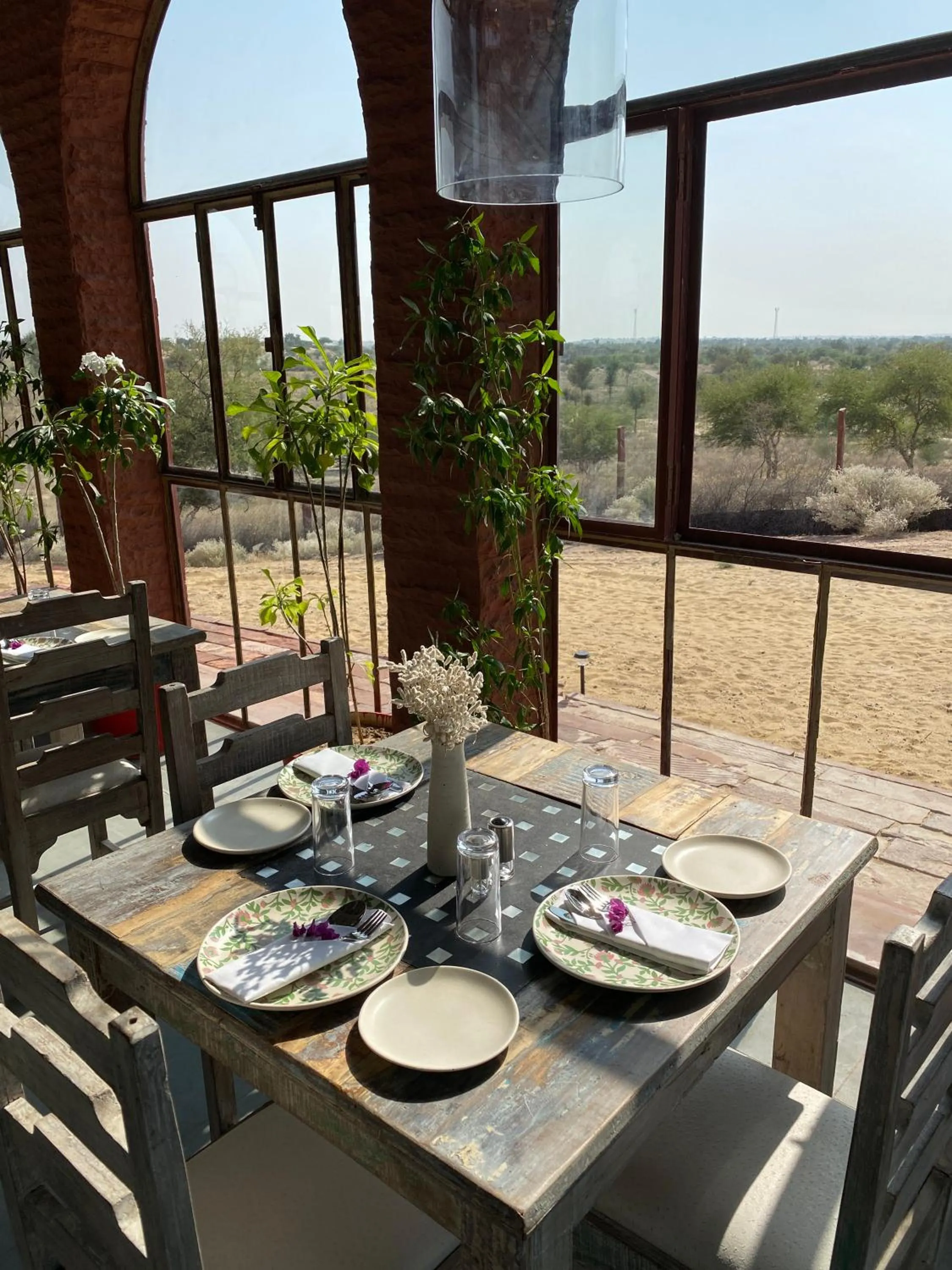 Breakfast in Kaner Retreat - India's First Desert Botanical Resort