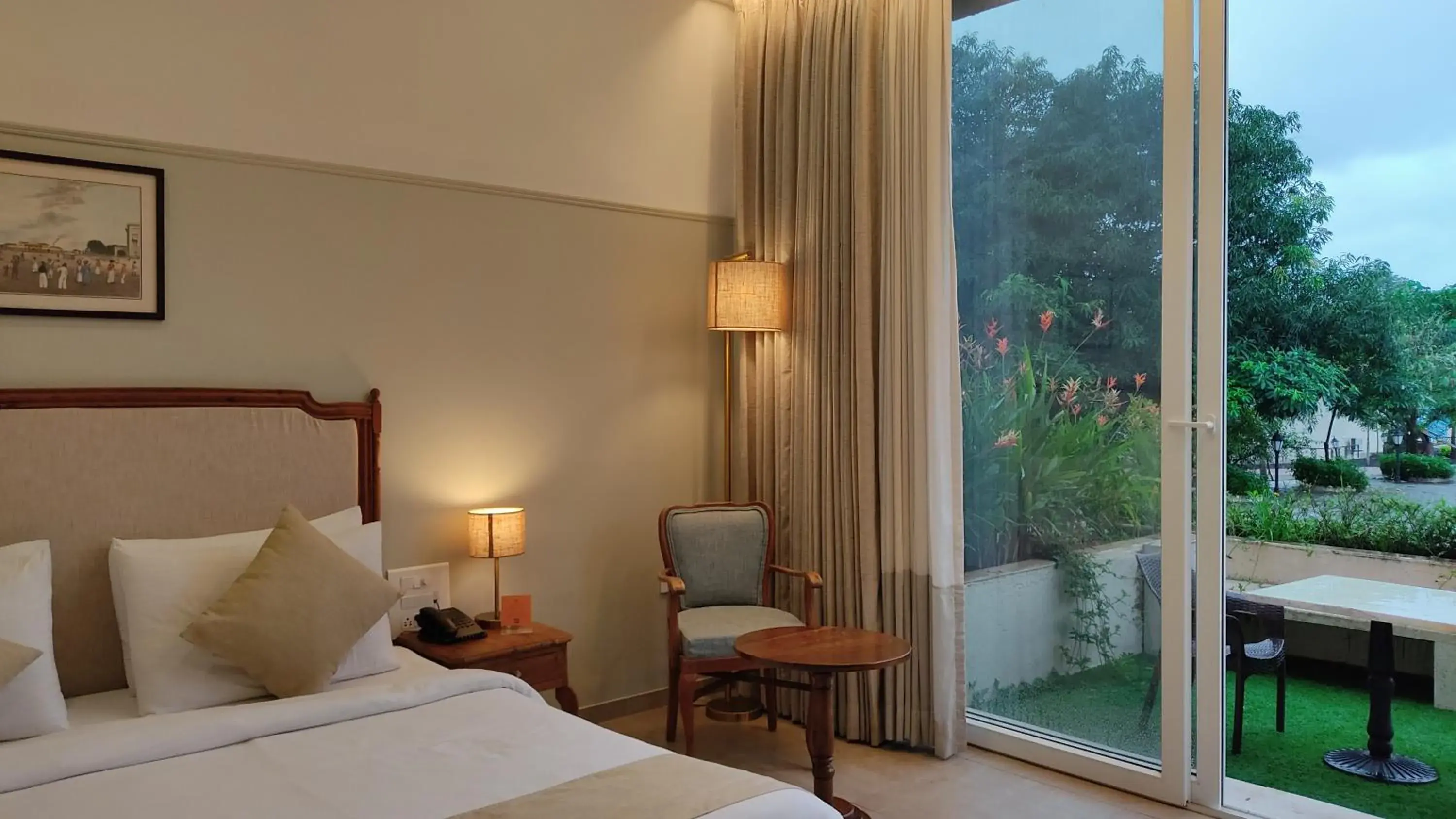View (from property/room), Bed in juSTa Rudra Resort & Spa View (from property/room), Bed in juSTa Rudra Resort & Spa