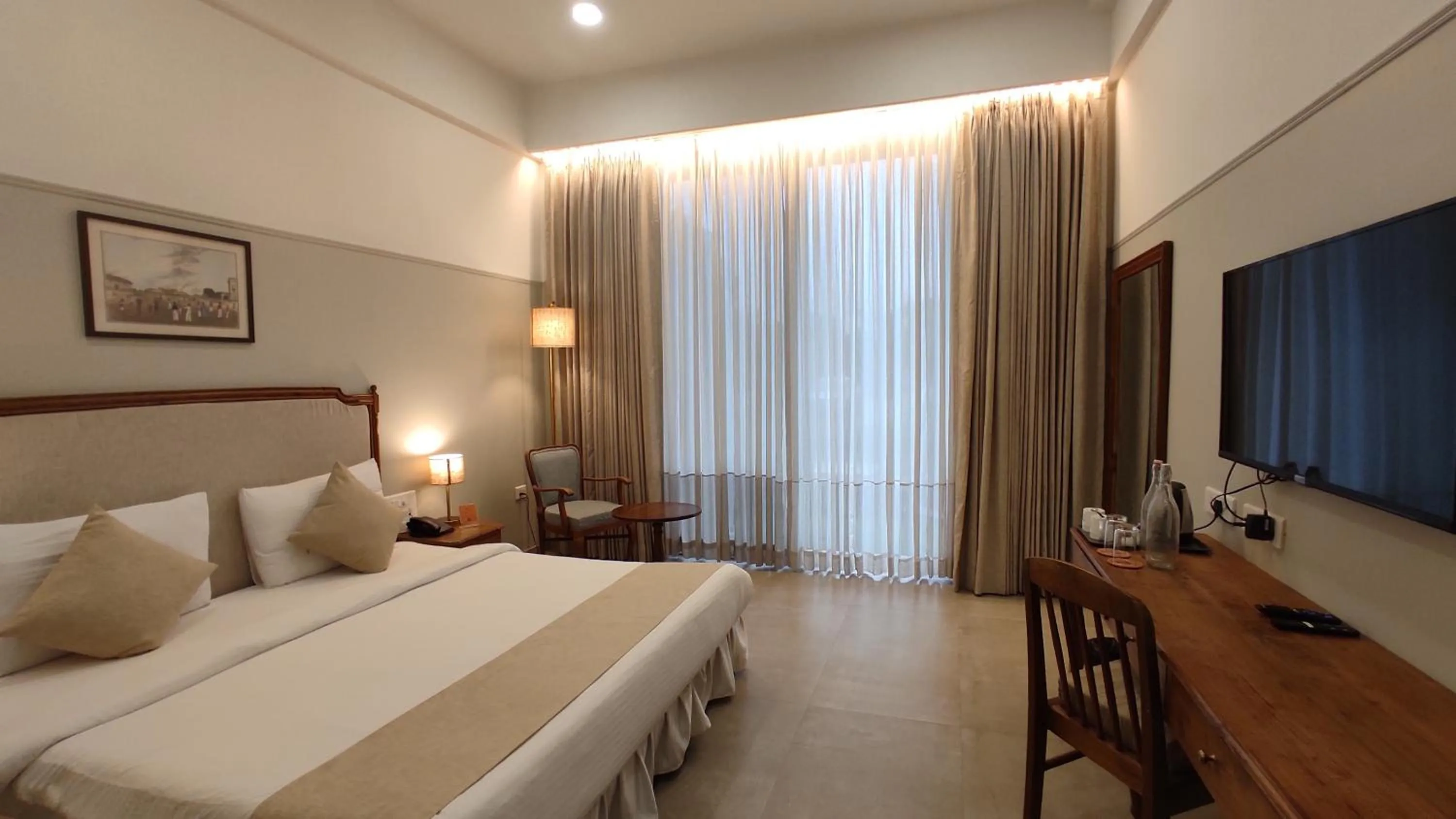Bed in juSTa Rudra Resort & Spa