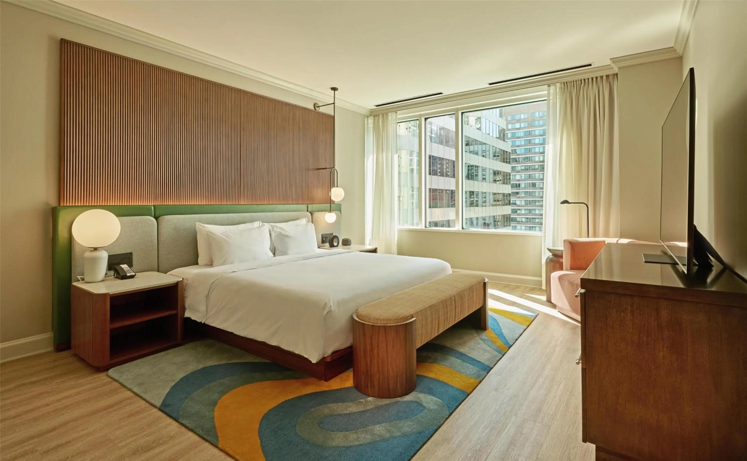 Photo of the whole room, Bed in Hyatt Centric Chicago Magnificent Mile