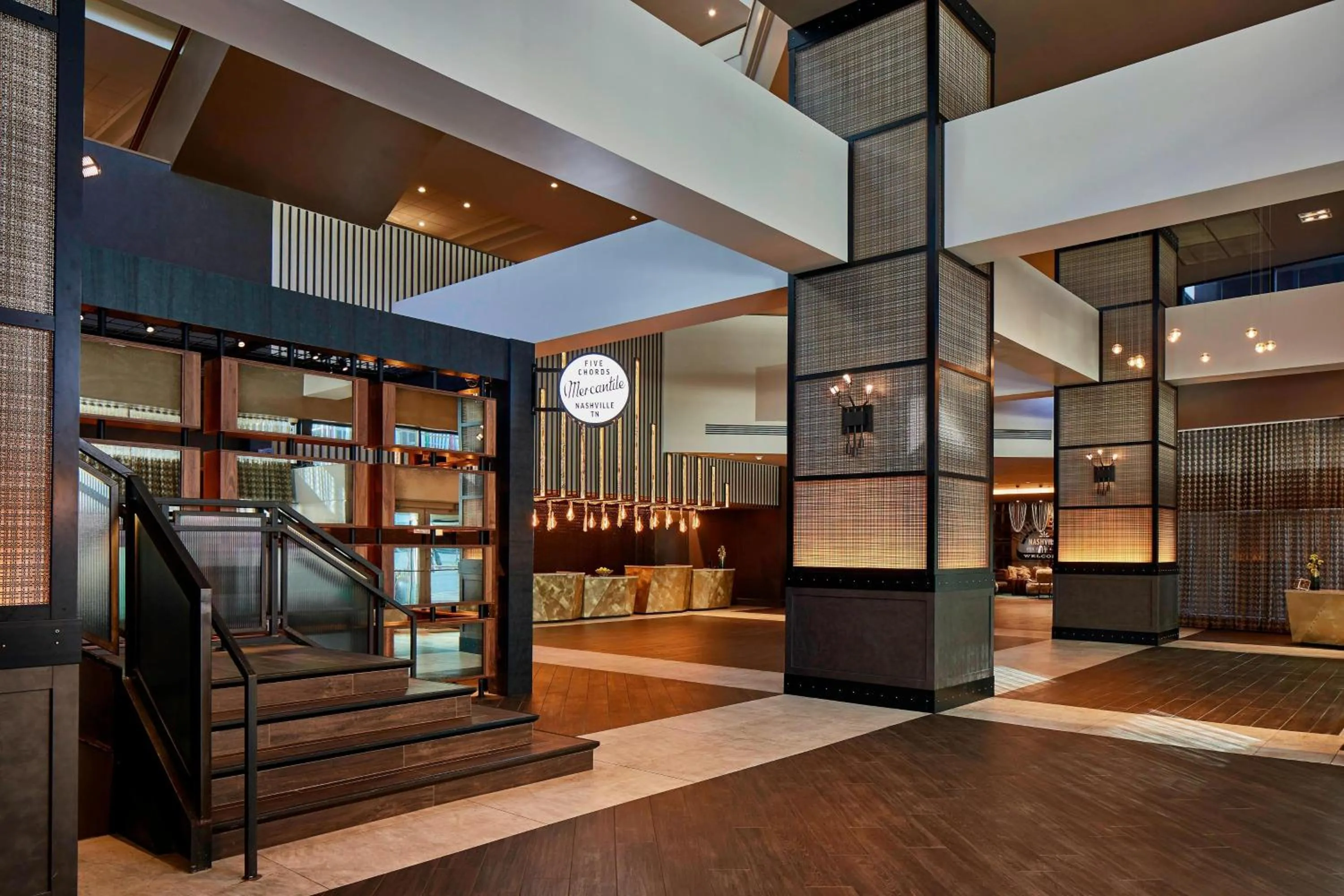 Lobby or reception in Renaissance Nashville Hotel