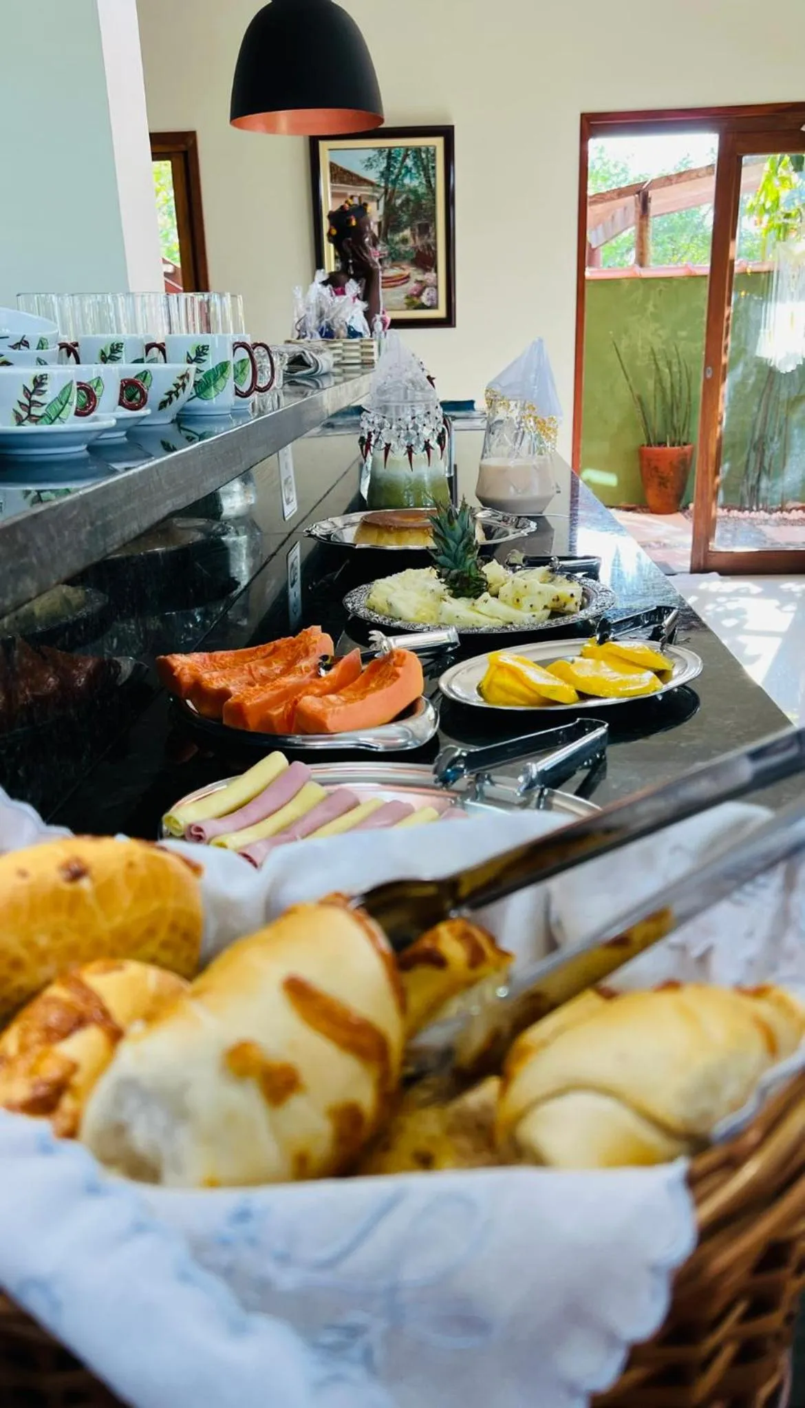 Breakfast in Pousada Cristhal Paraty