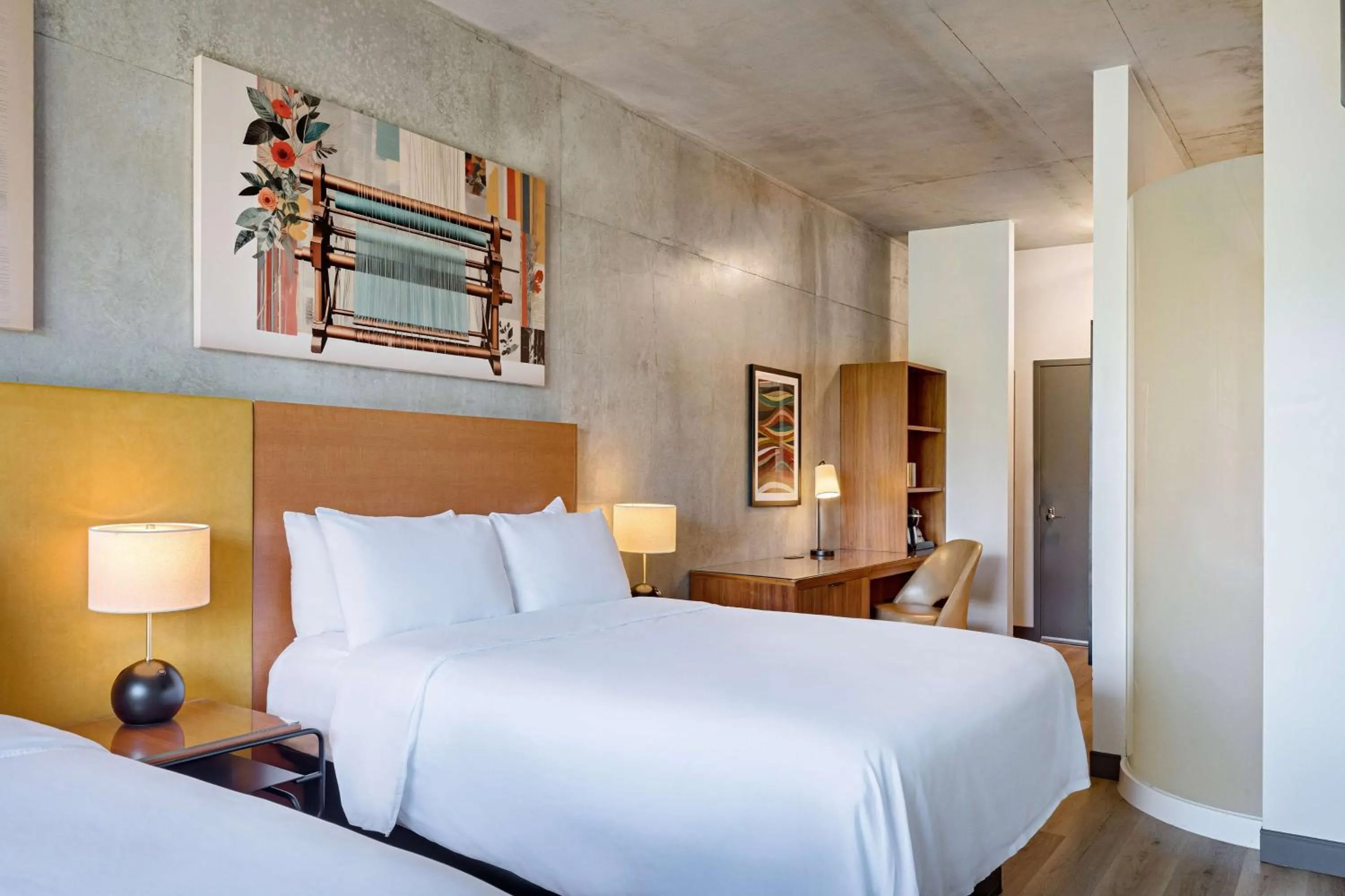 Bed in The LOOM Hotel, Tapestry Collection by Hilton