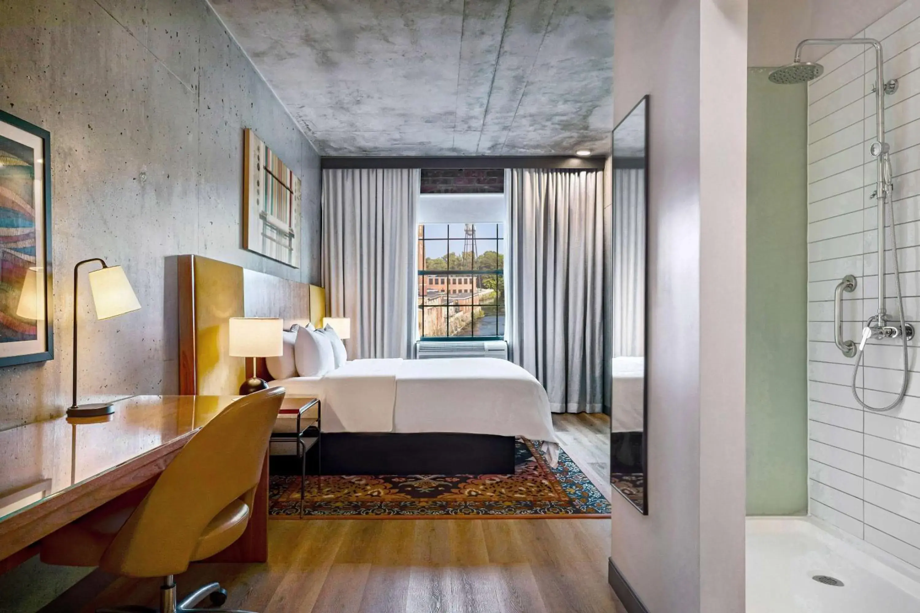 Bed in The LOOM Hotel, Tapestry Collection by Hilton Bed in The LOOM Hotel, Tapestry Collection by Hilton